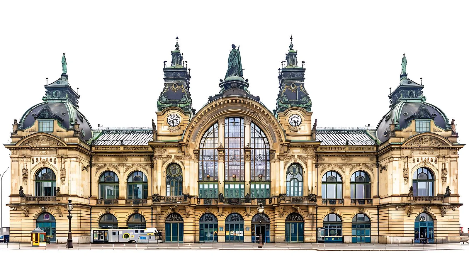 Prague Main Railway Station View — free download from Dotvec
