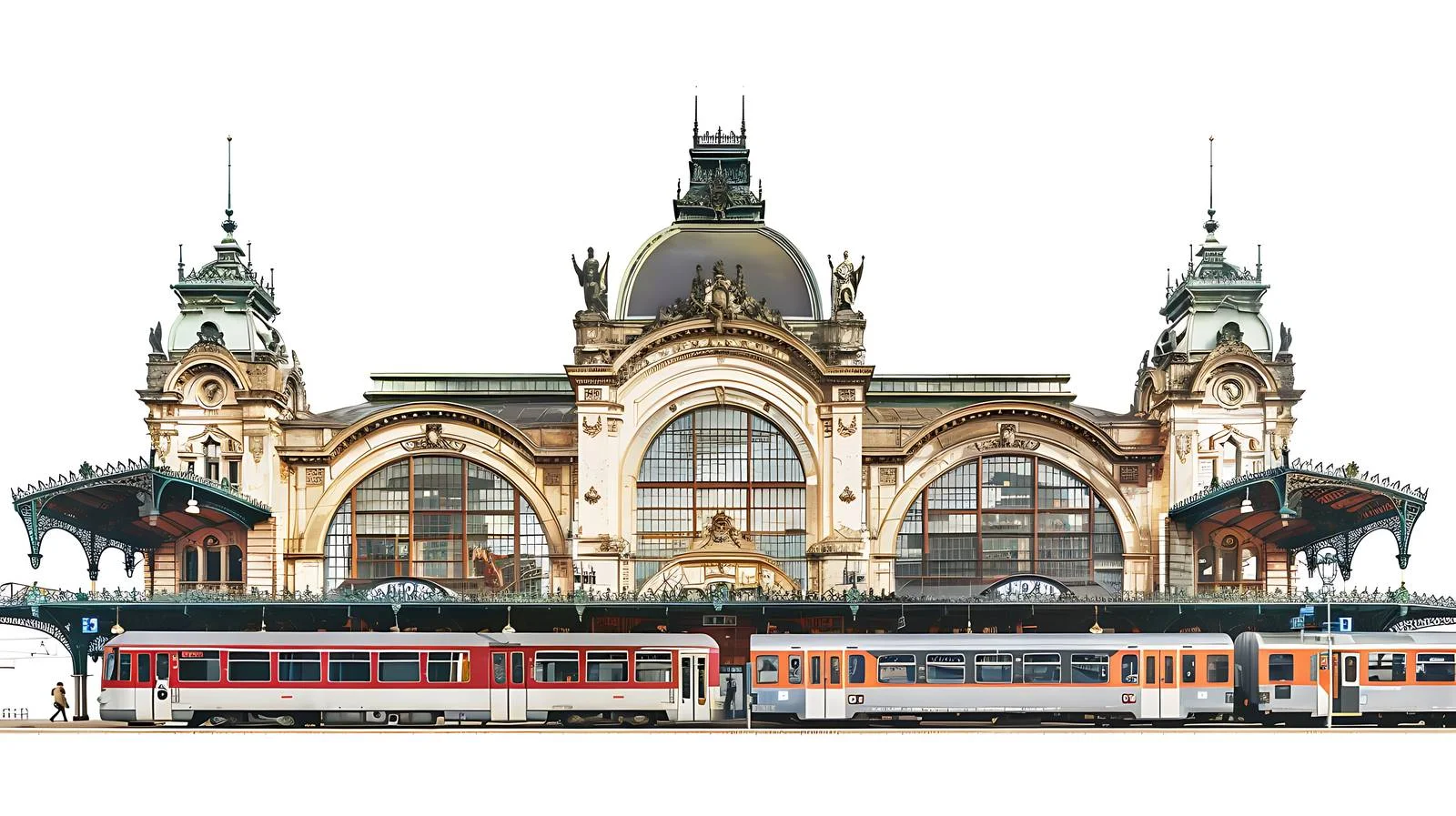 Main Railway Station in Prague, Czech Republic — free download from Dotvec