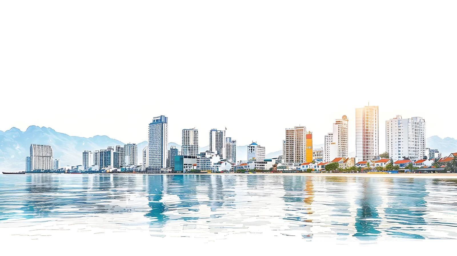 Panoramic View of Nha Trang Coastal Urban Landscape — free download from Dotvec
