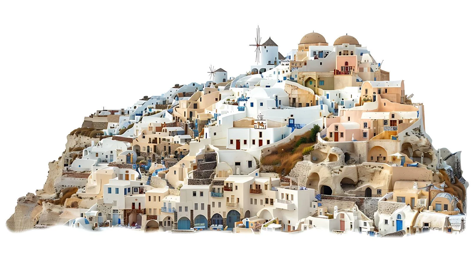Scenic Oia Town, Santorini View — free download from Dotvec