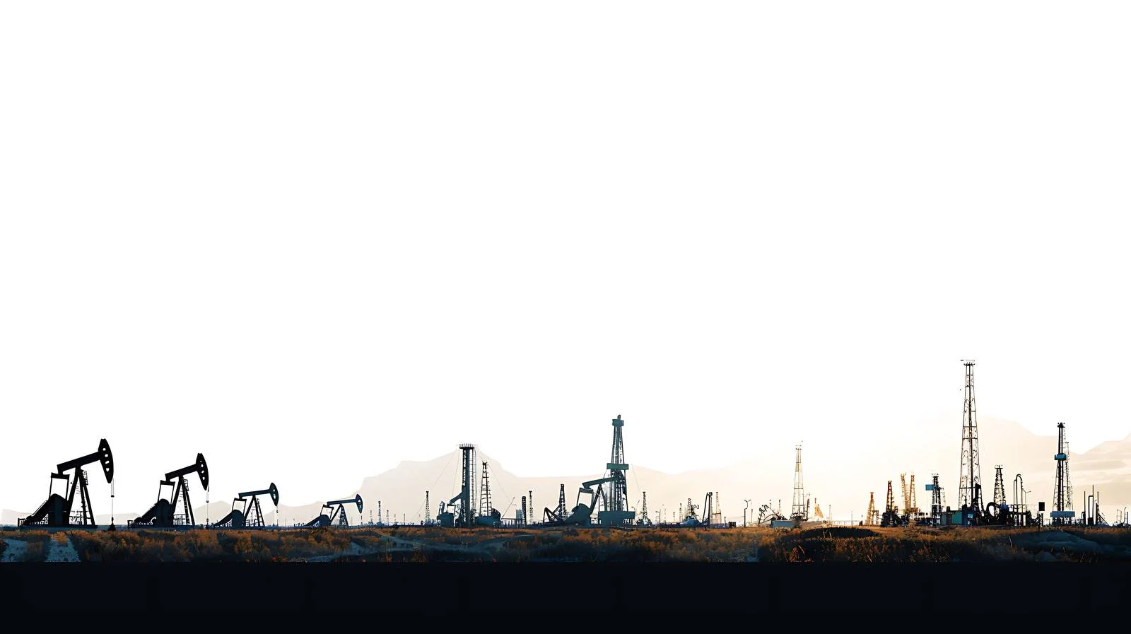 Oil Field Landscape with Cloudy Sky — free download from Dotvec
