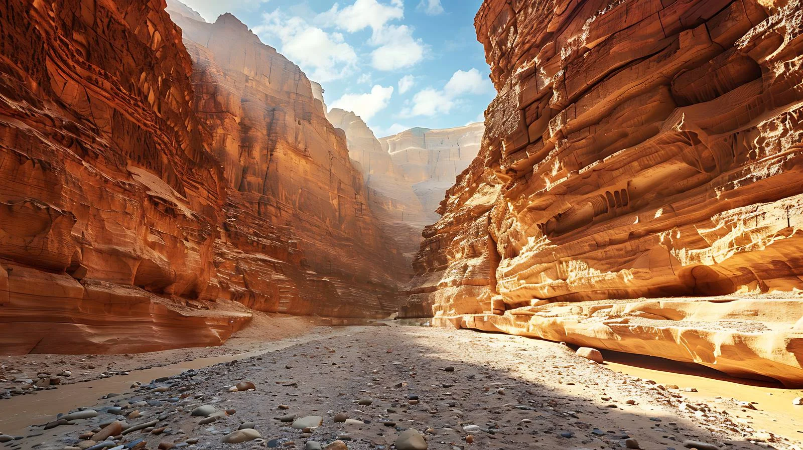 Scenic View of Red Salam Canyon — free download from Dotvec
