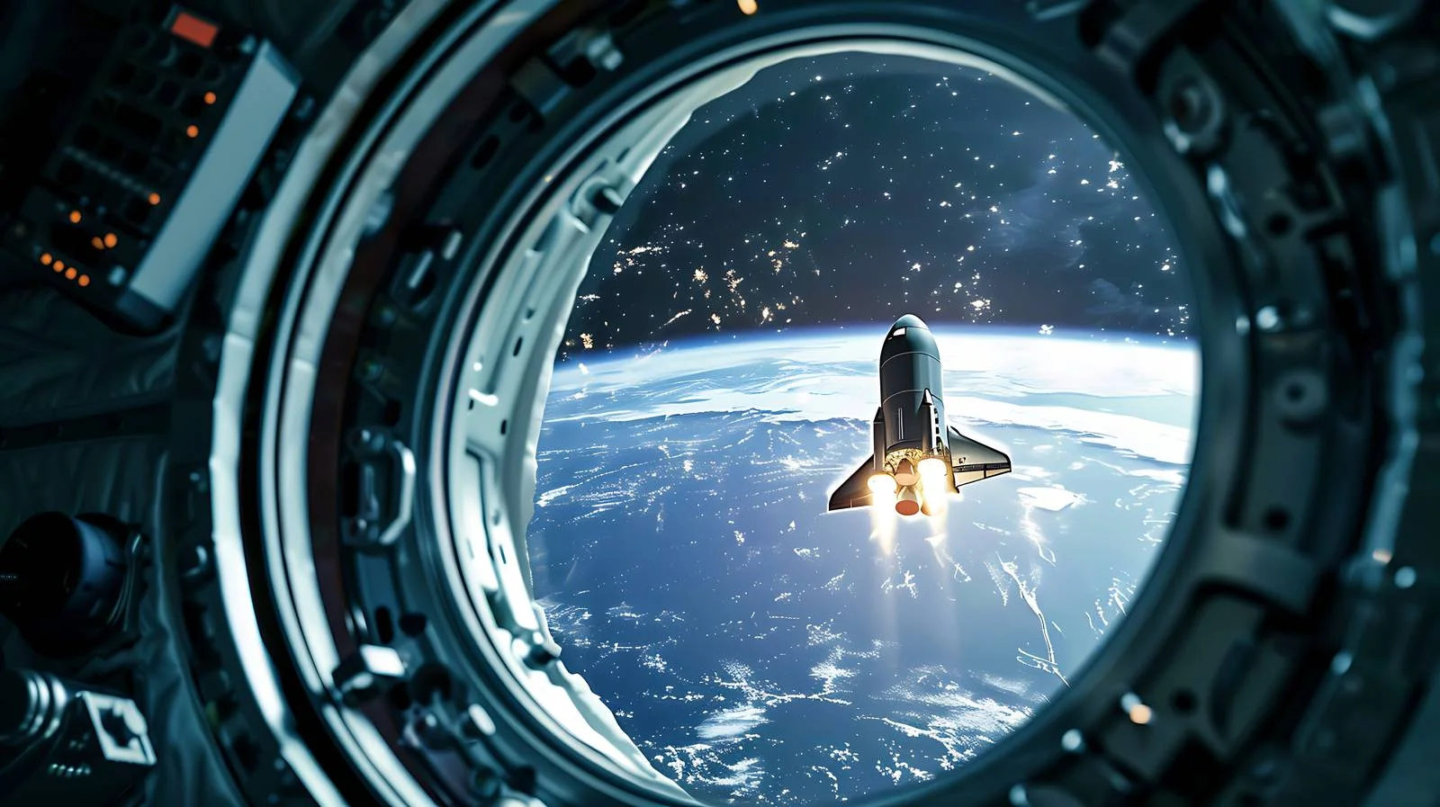 Starship Mission Port Takeoff View — free download from Dotvec