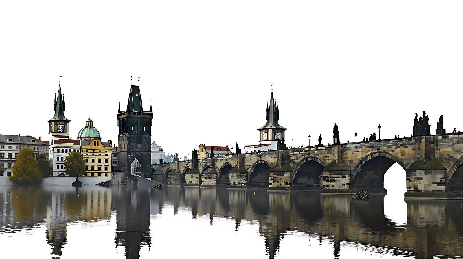 Iconic Charles Bridge, Prague View — free download from Dotvec
