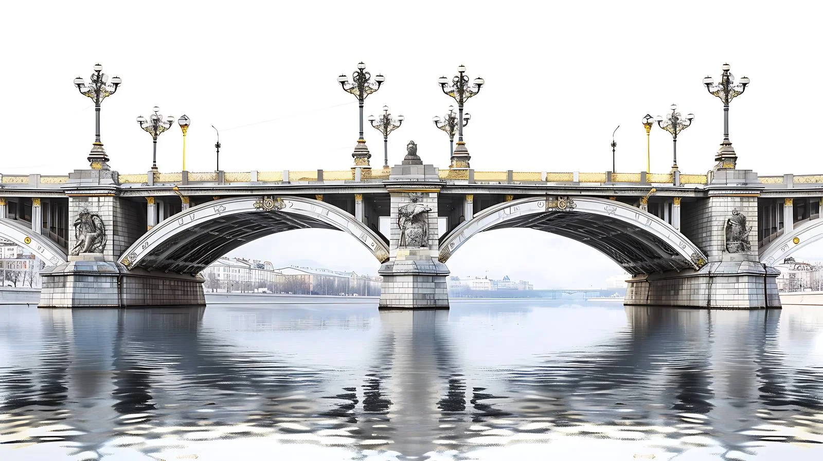 South Bridge Kiev Ukraine Isolated View — free download from Dotvec