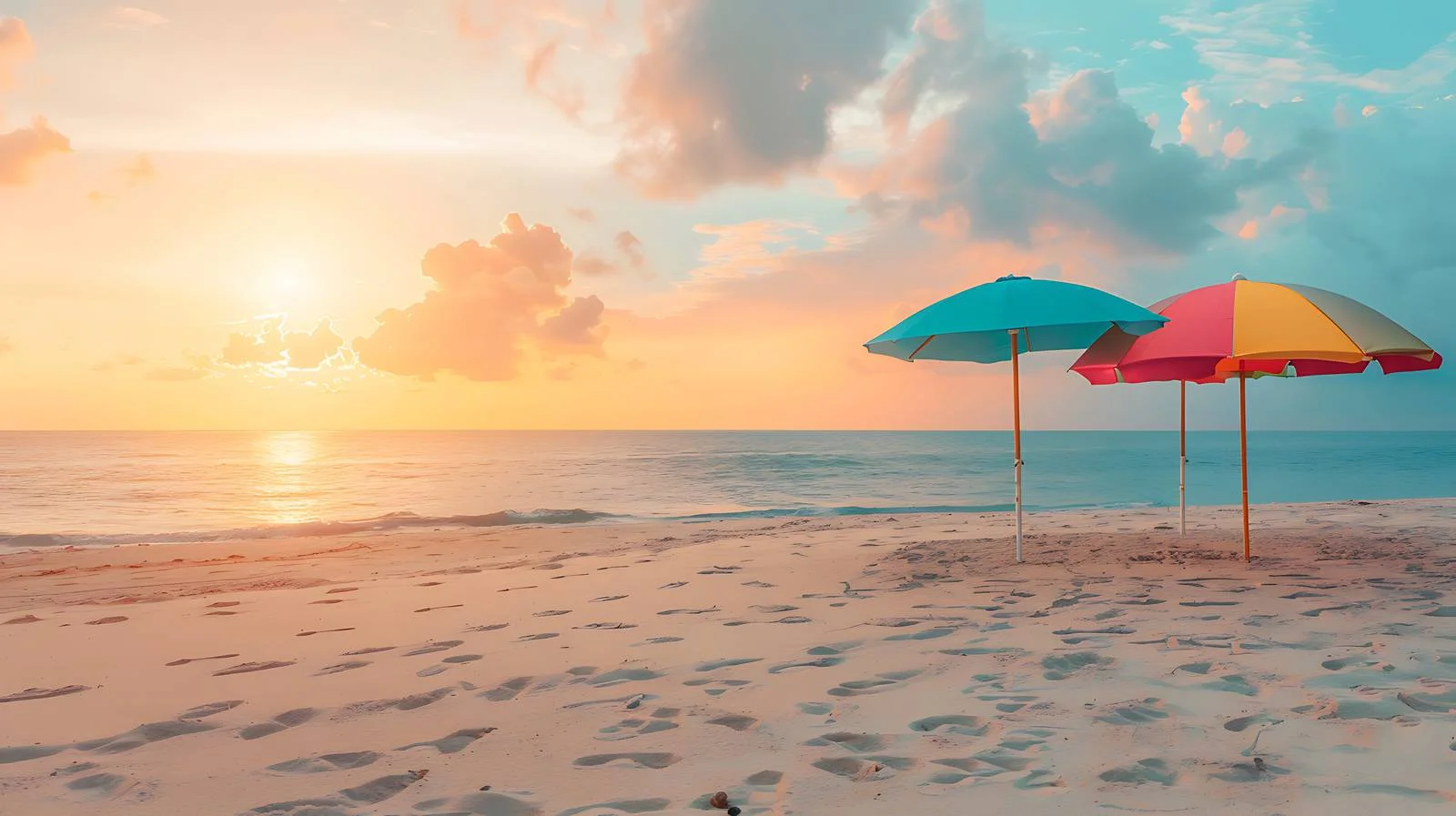 Tranquil Sunset Beach Scene — free download from Dotvec