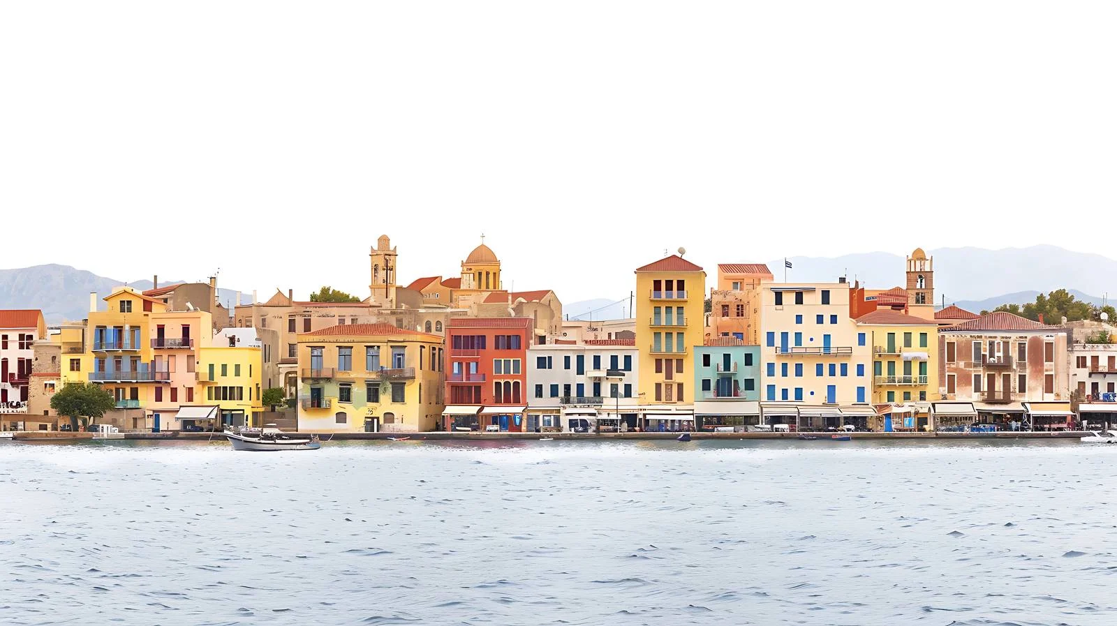 Historic Venetian Harbor in Chania, Crete — free download from Dotvec