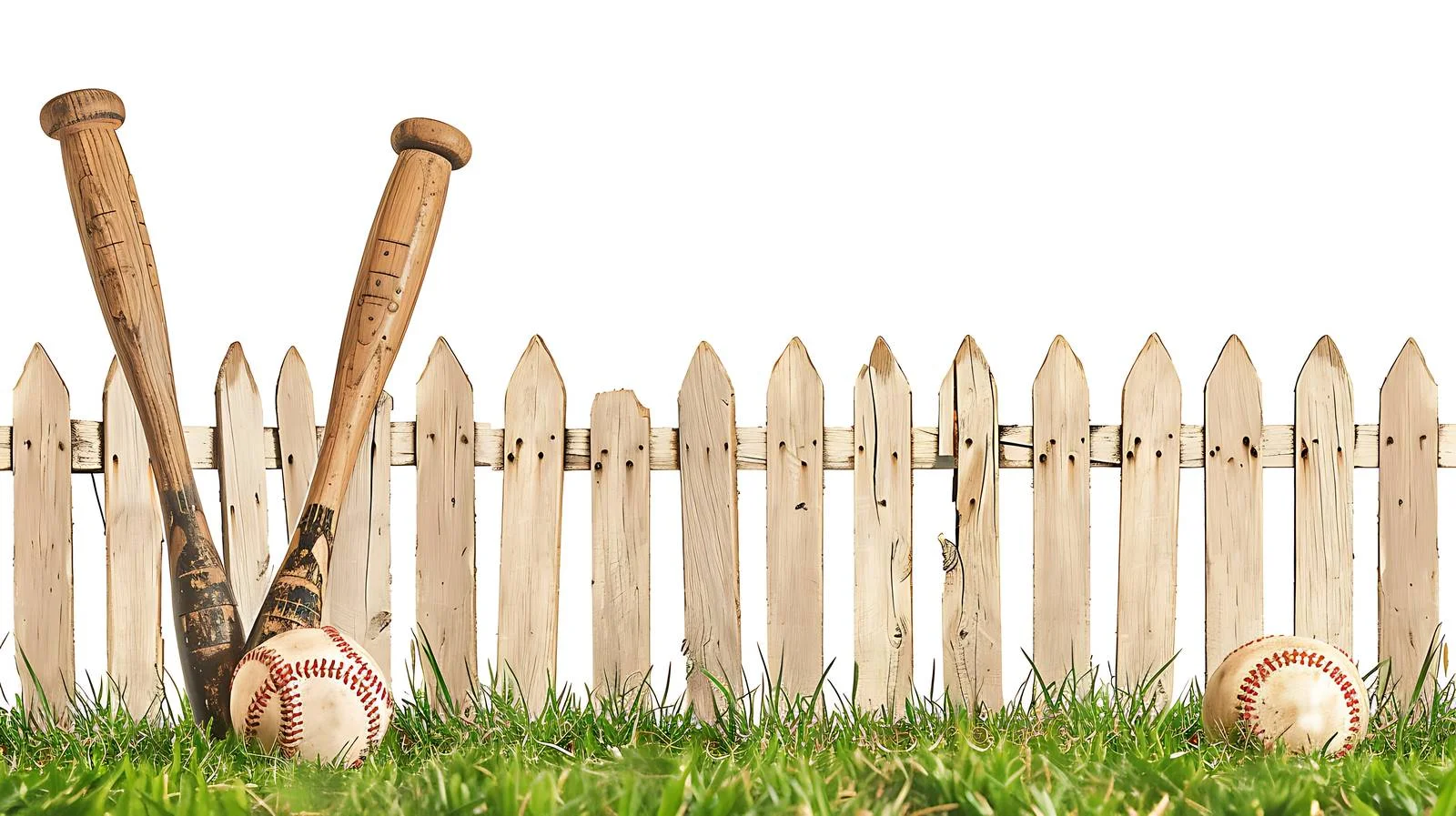 Antique Baseball Equipment on Grassy Field — free download from Dotvec