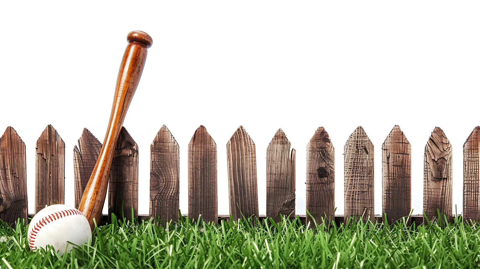 Classic Baseball and Bats on Grassy Field — free download from Dotvec