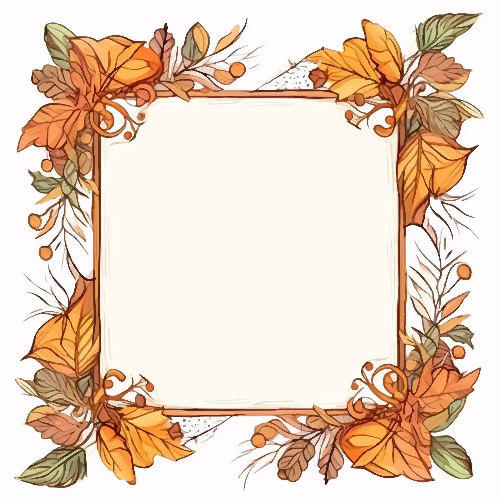Autumn Colors Scrapbooking Page Design — free download from Dotvec