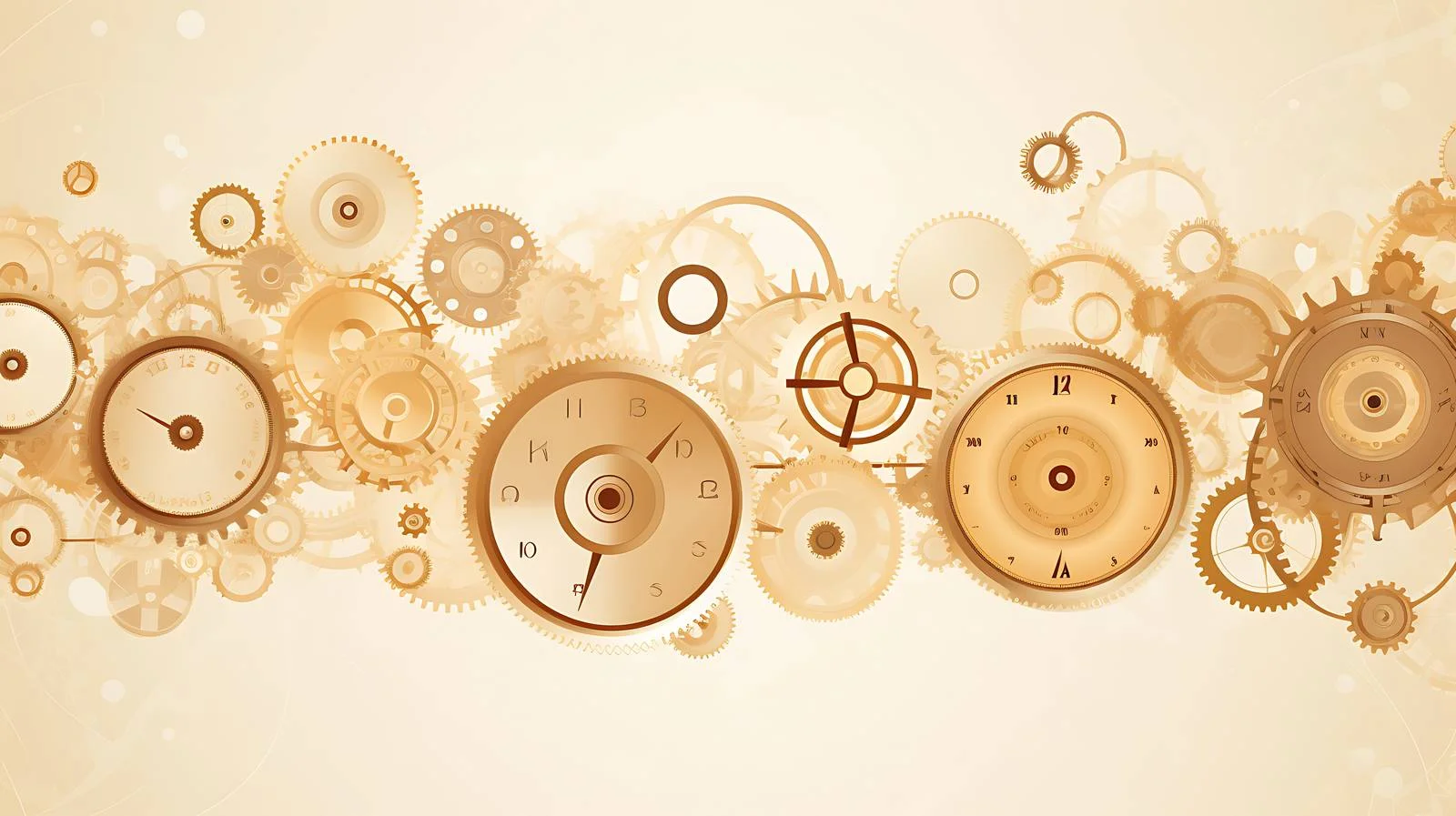 Vintage Gears Beige Background Design — free download from Dotvec