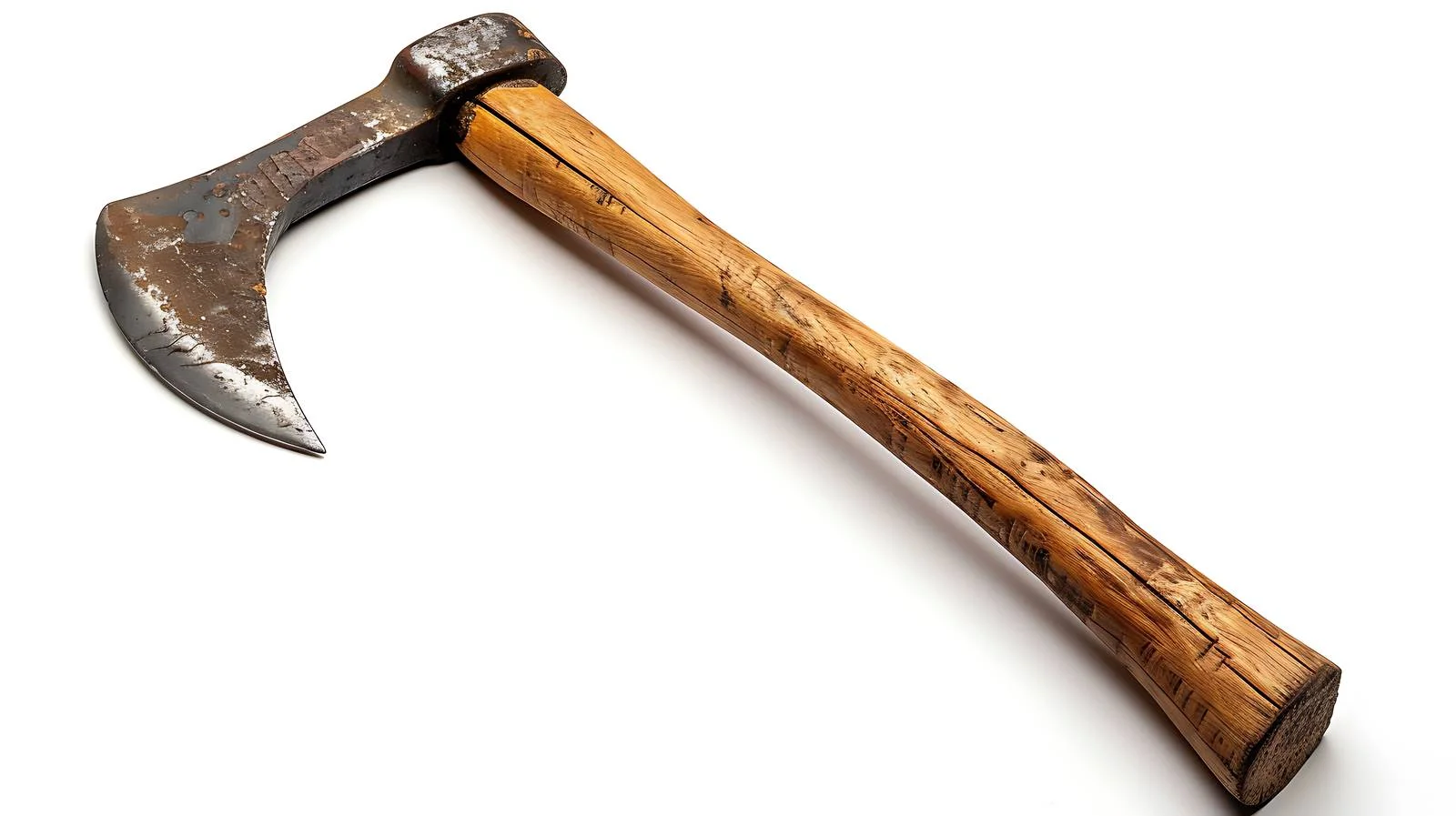 Antique Wood-handled Pickaxe on White Background — free download from Dotvec
