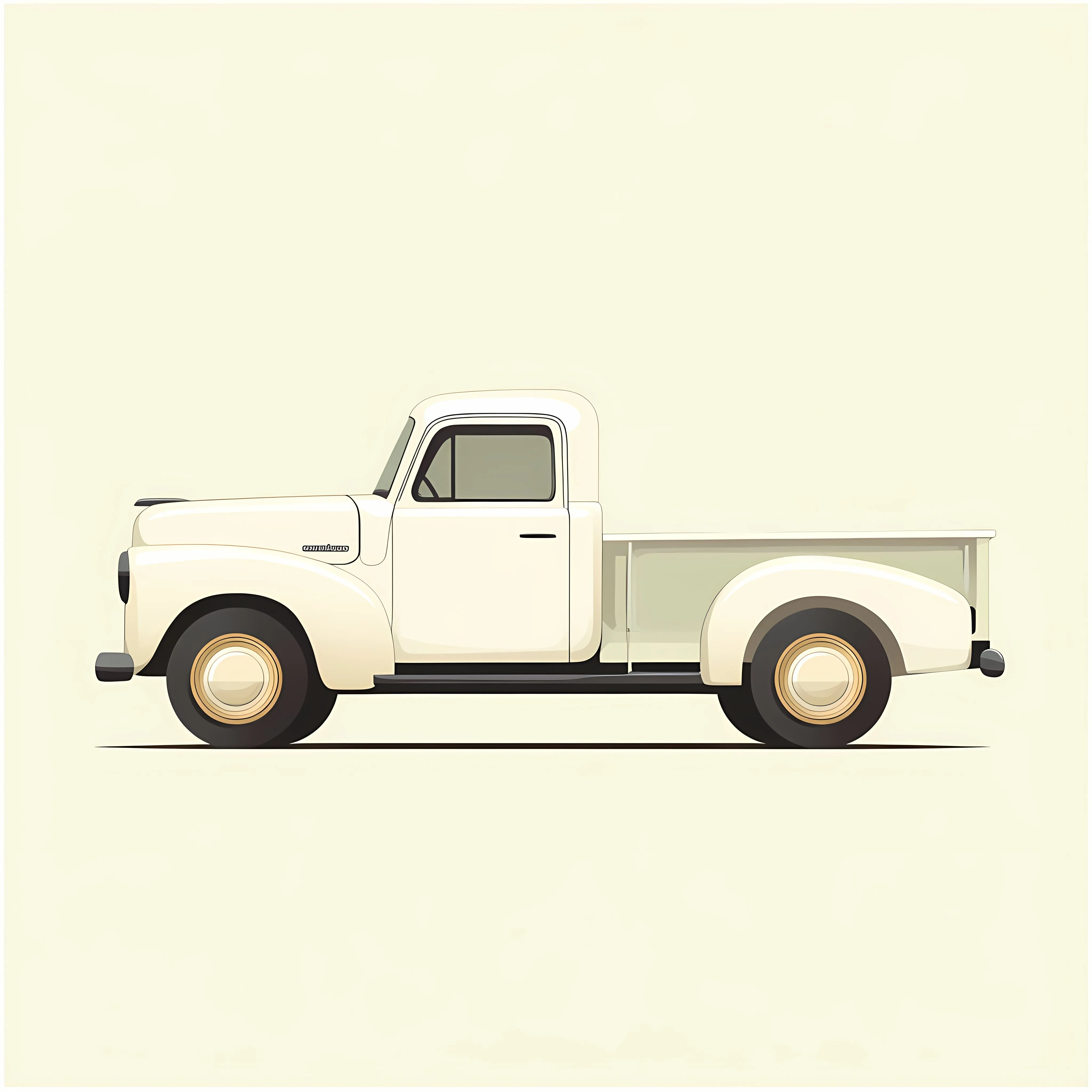 Vintage Pickup Truck Vector Illustration — free download from Dotvec