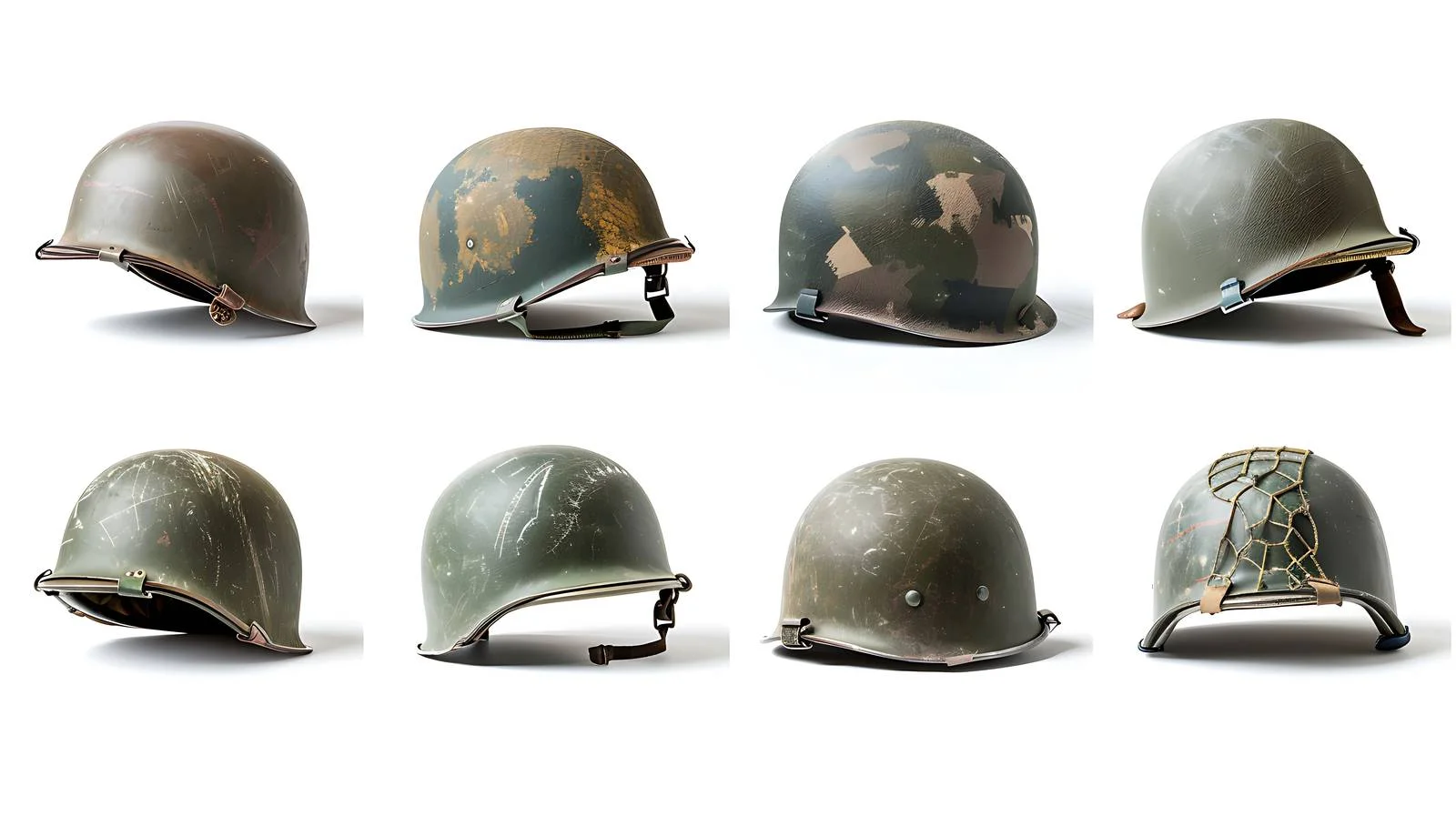 Historic World War II US Army Helmets — free download from Dotvec