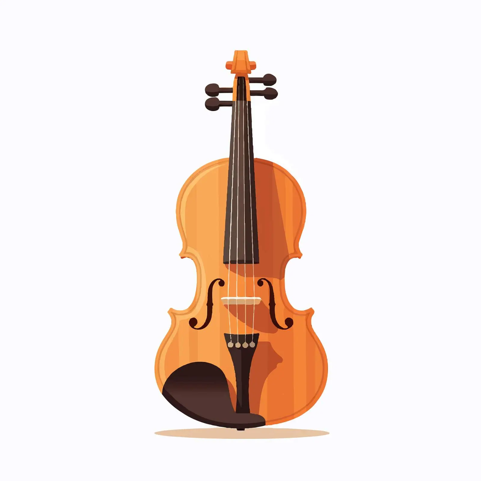 Vector Illustration of Violin on White Background — free download from Dotvec