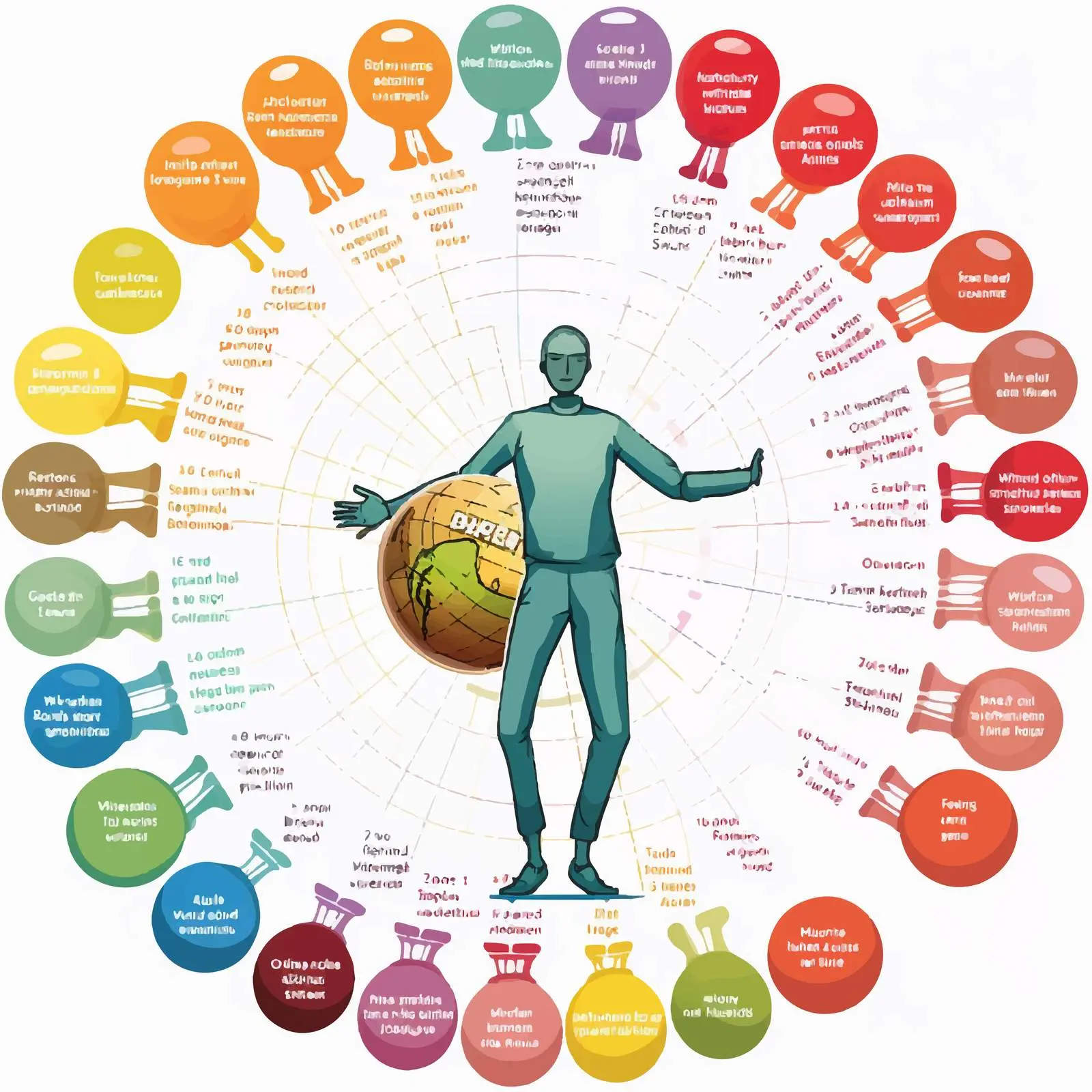BMI Categories and Ranges Visual Representation – free graphic representation image from Dotvec
