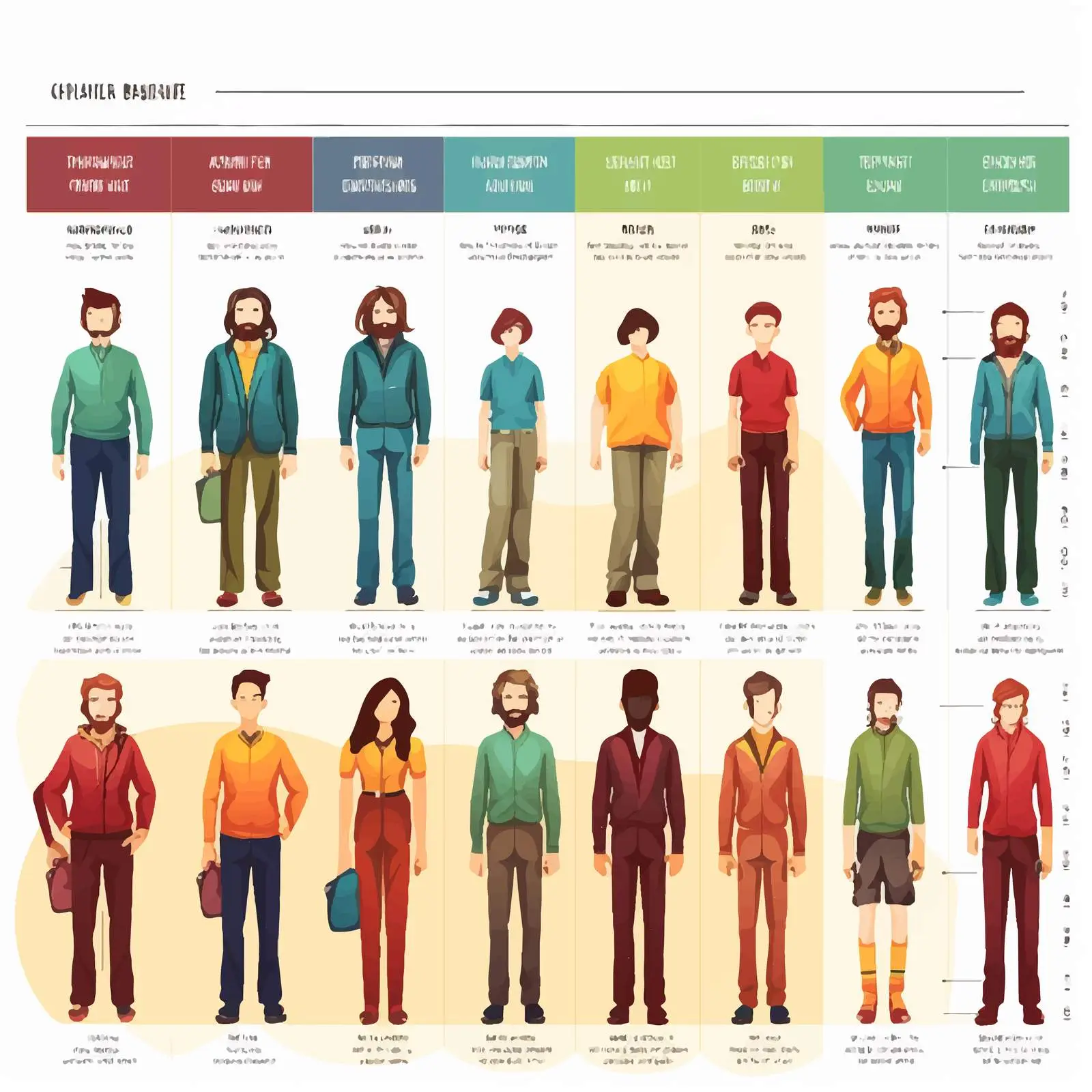 BMI Categories Cartoon Vector Illustration — free download from Dotvec