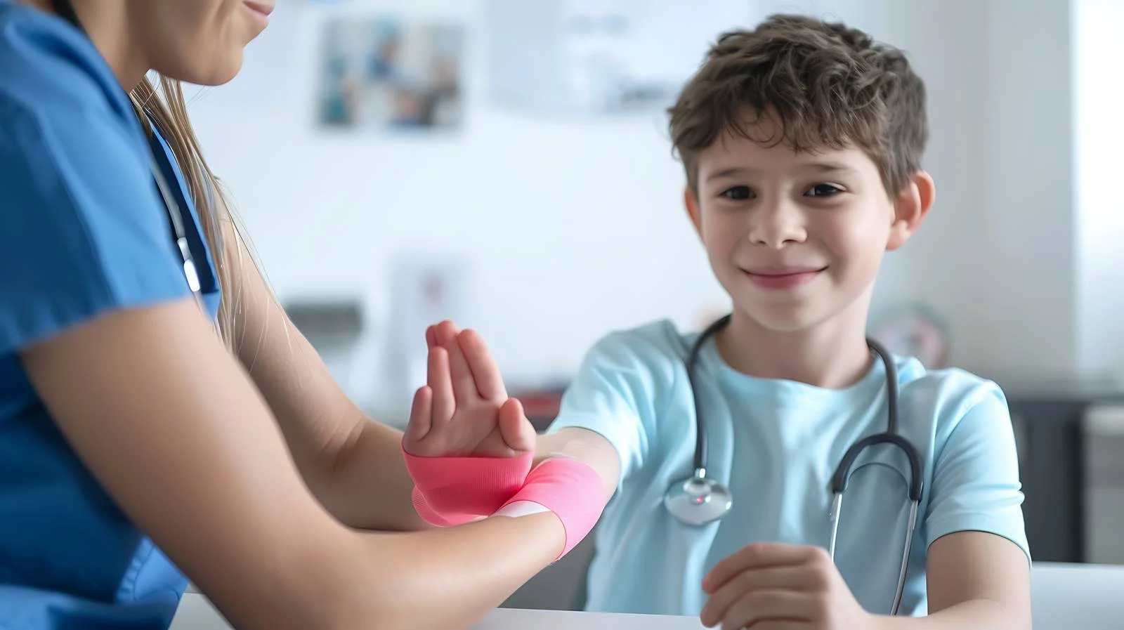 Physiotherapist Applying Kinesio Tape — free download from Dotvec