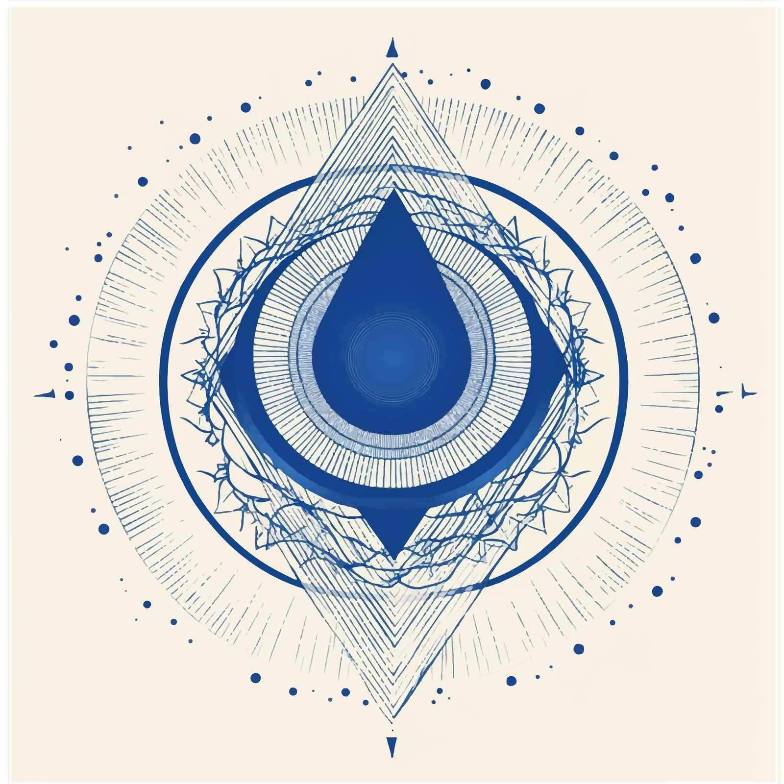 Visuddha Throat Chakra Flat Vector Illustration — free download from Dotvec