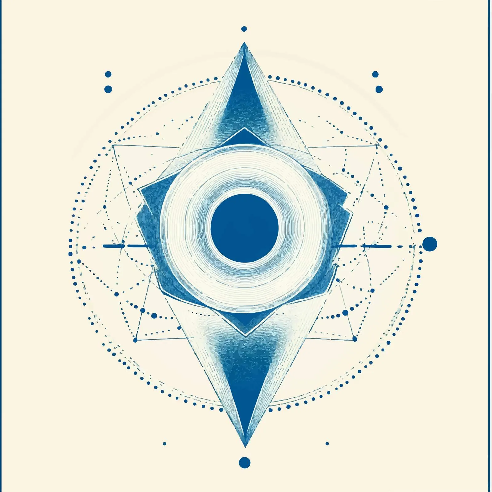 Visuddha Throat Chakra Flat Vector Illustration – free new age image from Dotvec
