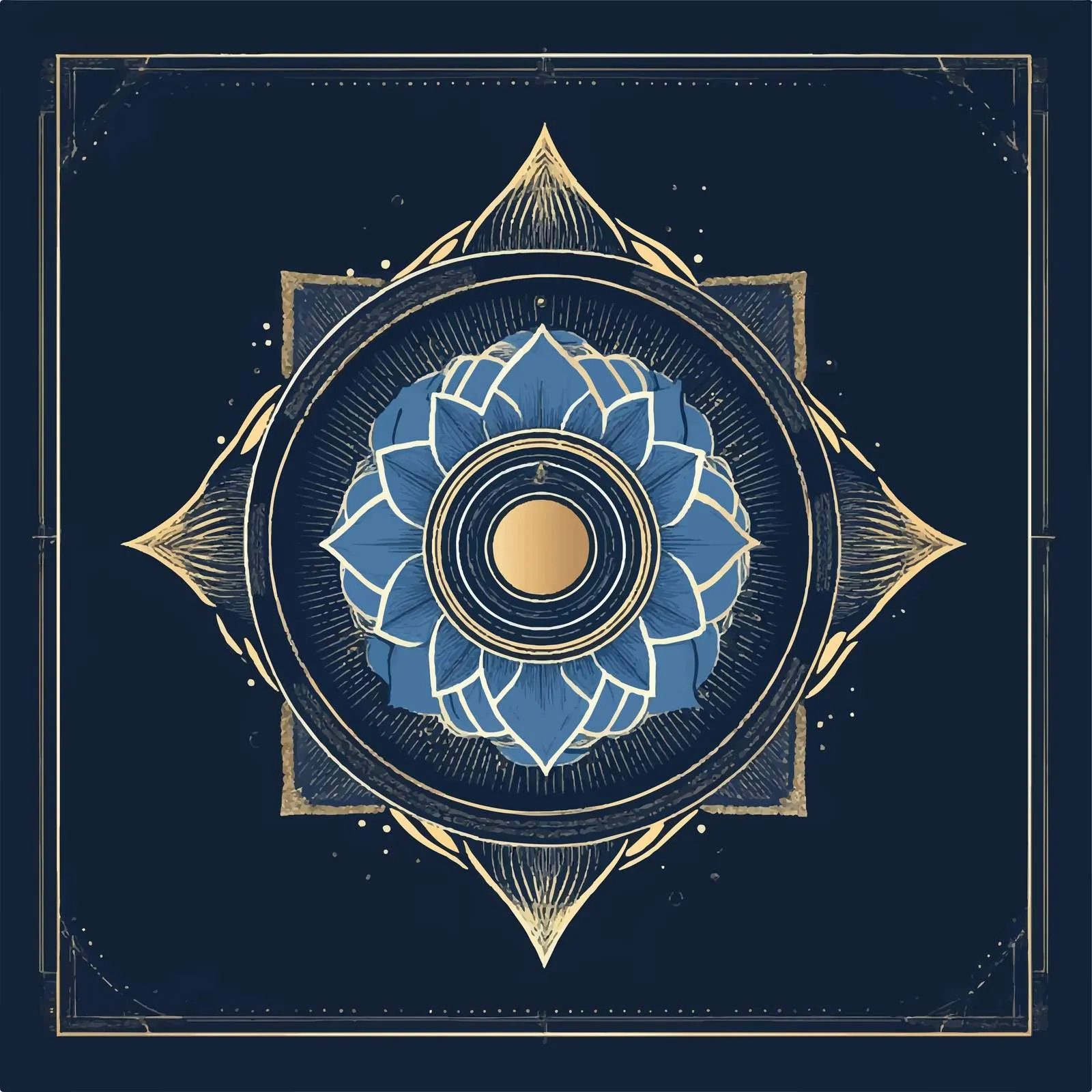 Visuddha Throat Chakra Vector Illustration — free download from Dotvec