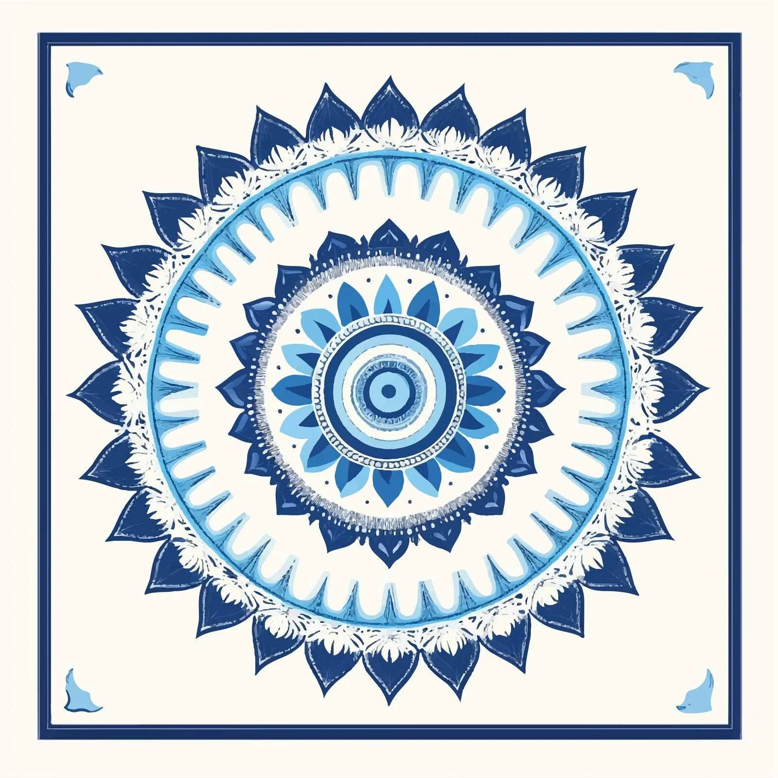 Visuddha Throat Chakra Mandala Vector Illustration — free download from Dotvec