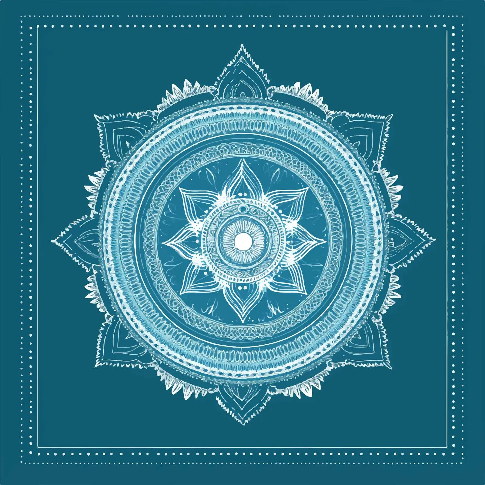 Visuddha Throat Chakra Mandala Vector Design – free throat image from Dotvec