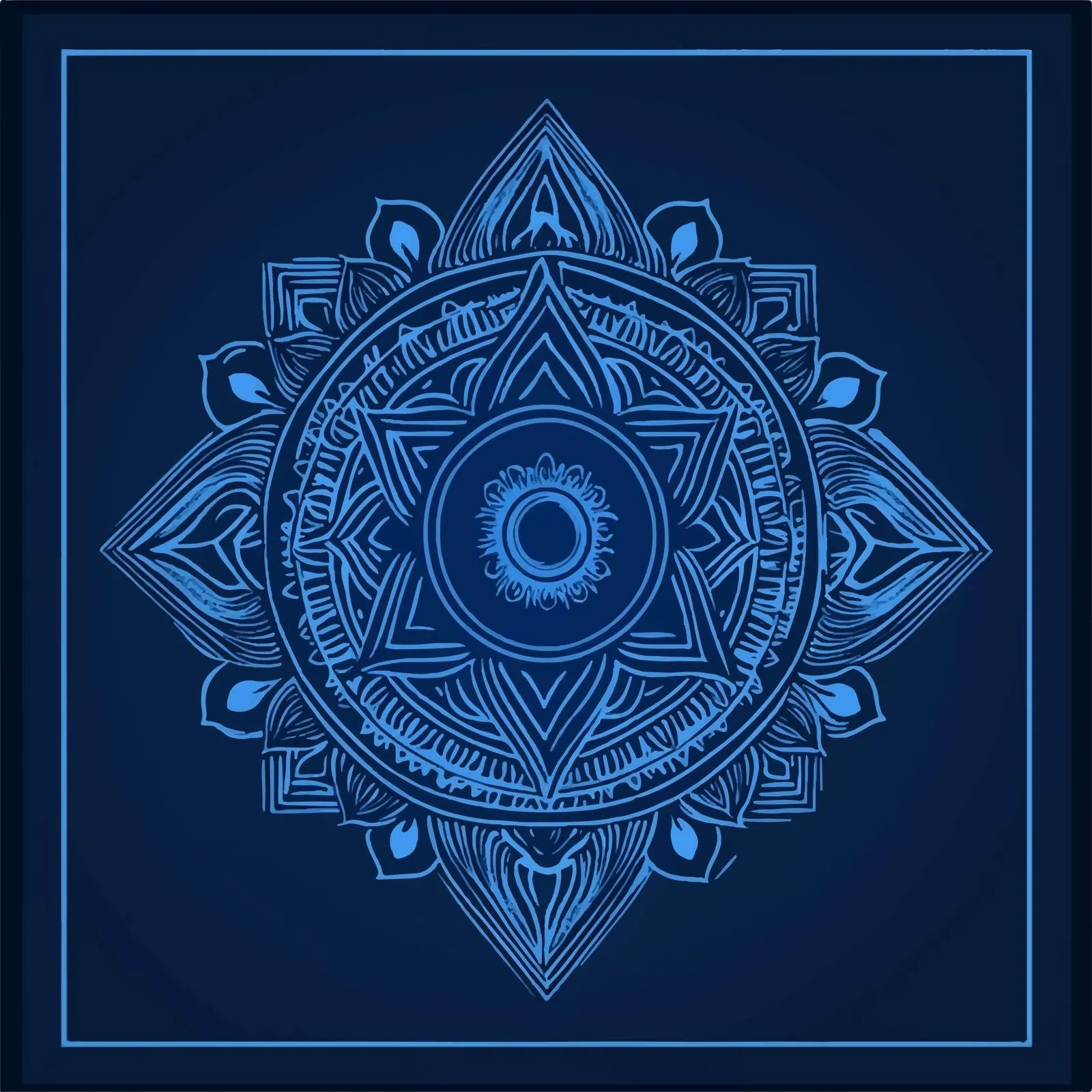 Visuddha Throat Chakra Symbol Vector Illustration — free download from Dotvec