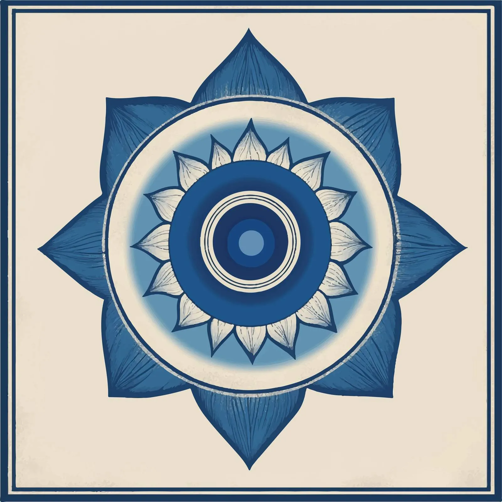 Visuddha Throat Chakra Symbol Vector Illustration — free download from Dotvec