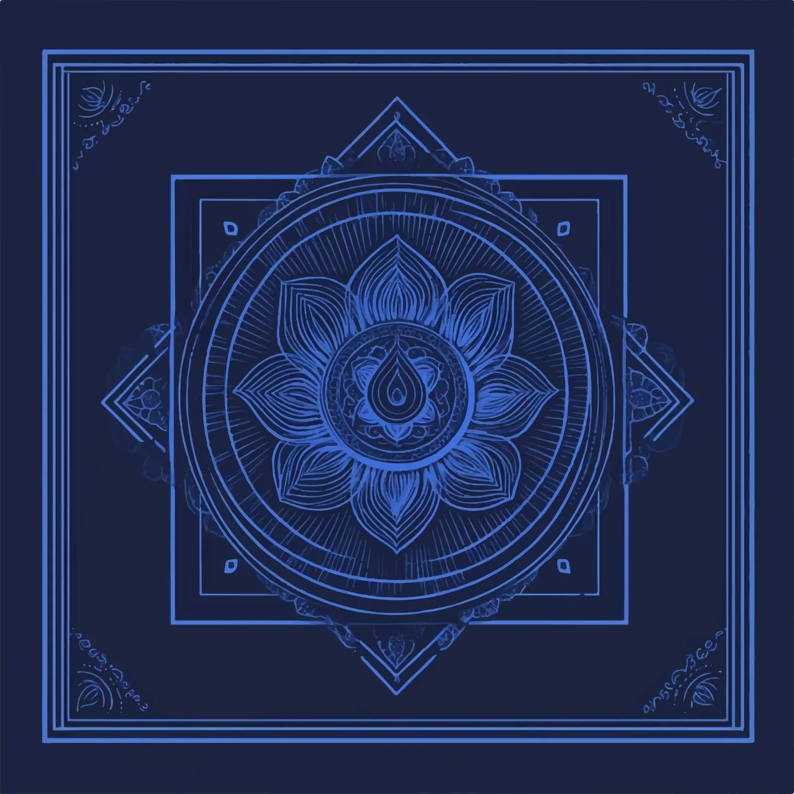 Visuddha Throat Chakra Vector Illustration – free new age image from Dotvec