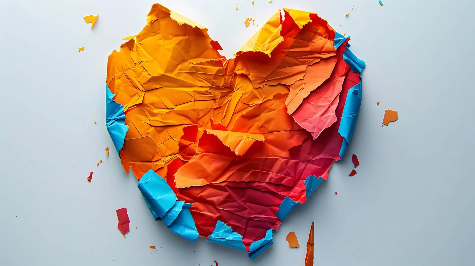 Colorful Heart on Bright Background — free download from Dotvec