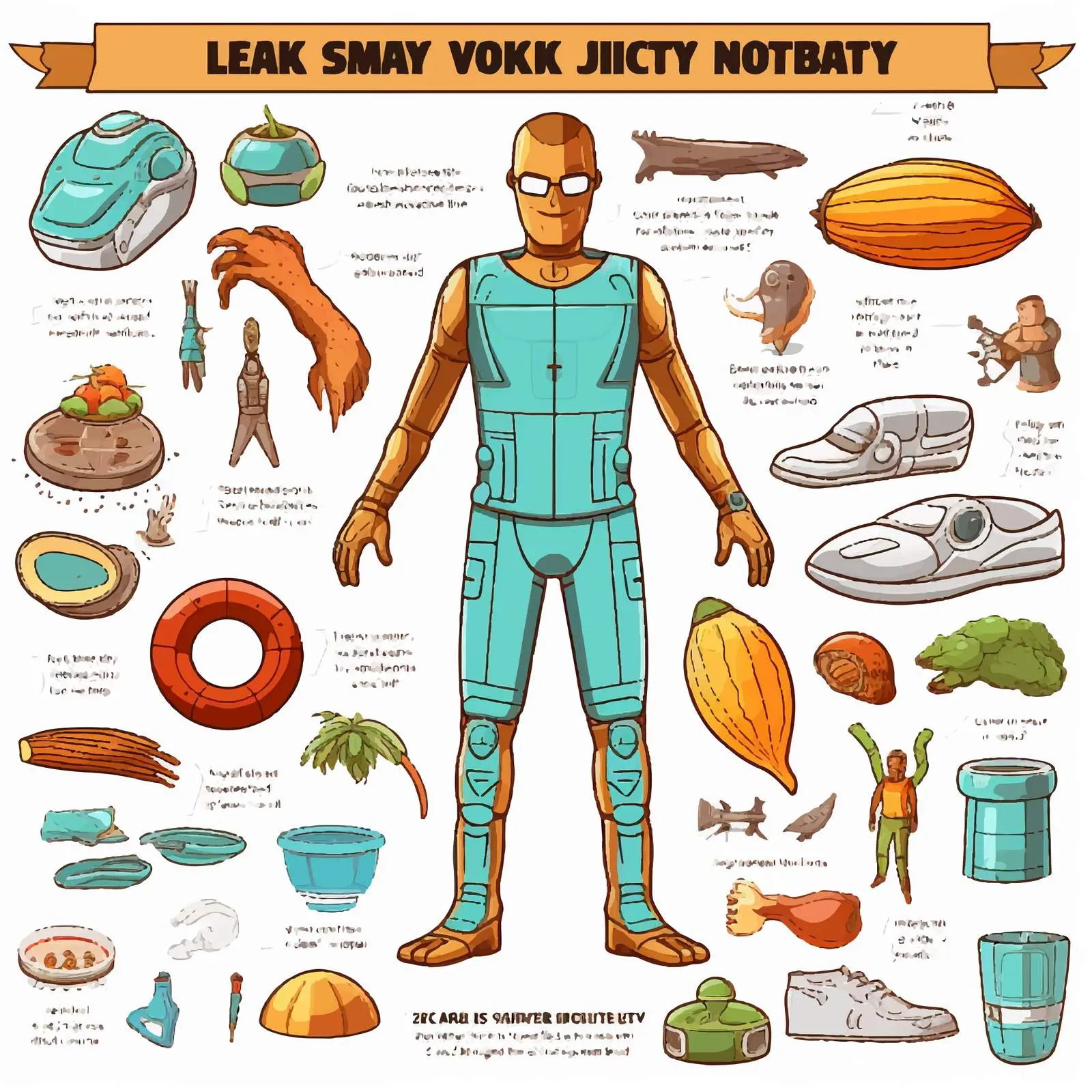 Parts of the Body Vocabulary Worksheet Vector — free download from Dotvec