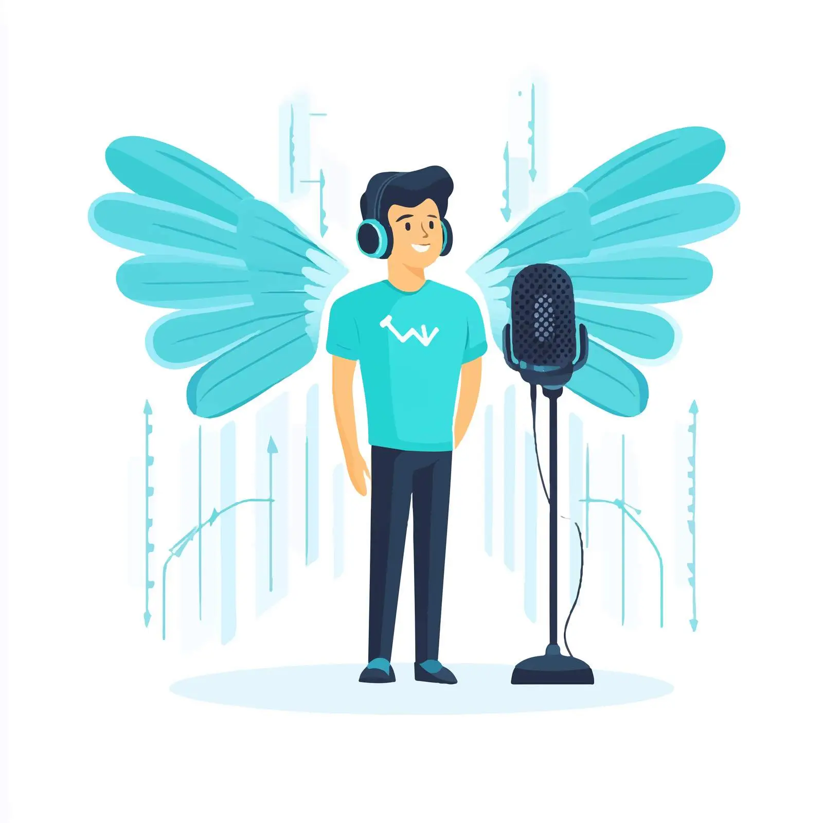 Voice Recognition Frequency Vector Illustration – free waveform image from Dotvec