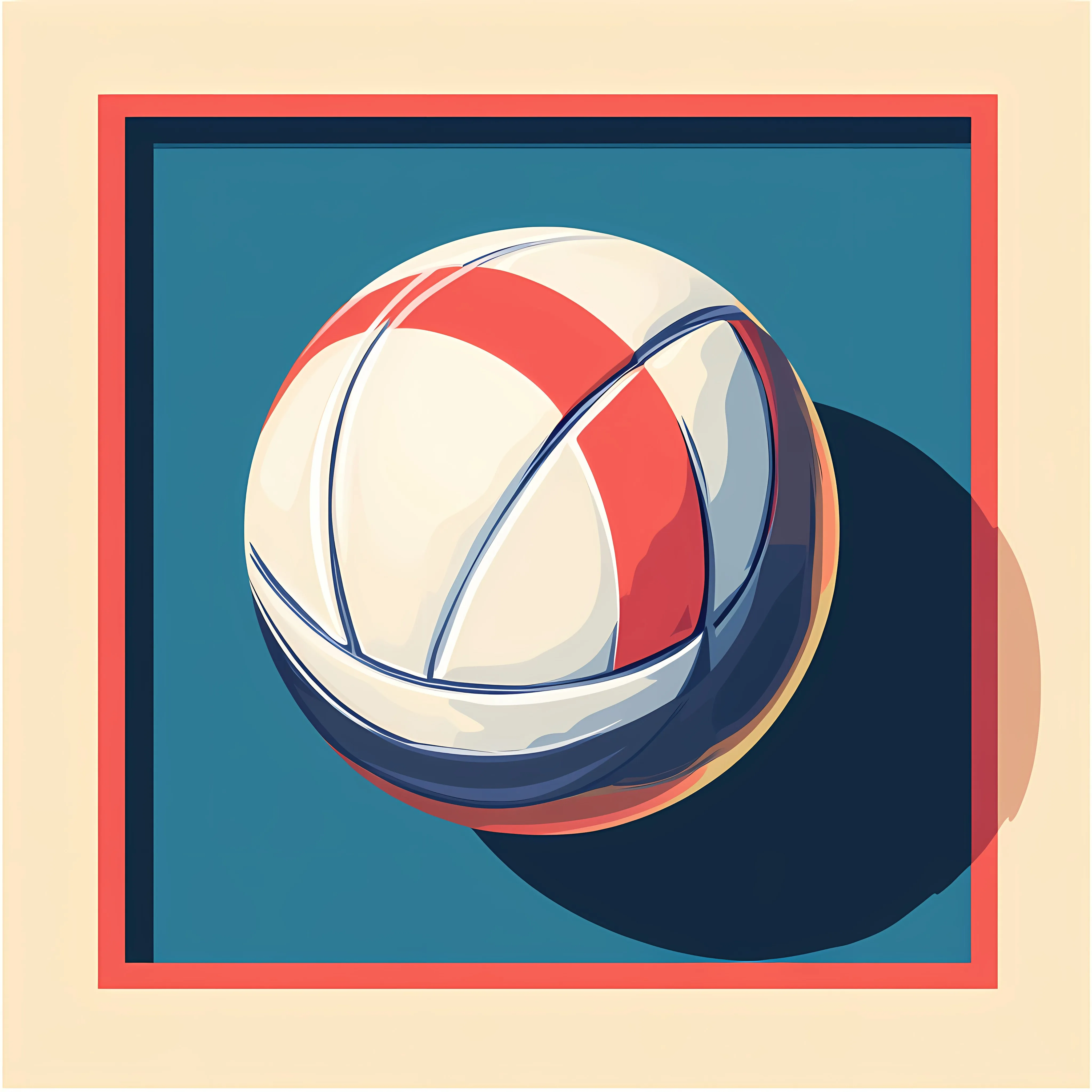 Flat Vector Illustration of Volleyball Equipment – free indoor sports image from Dotvec