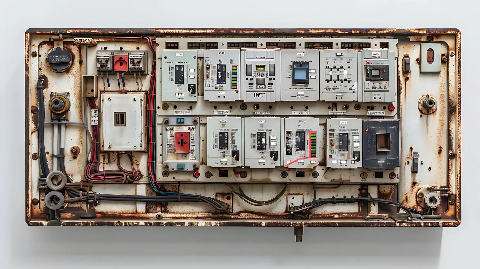 Electrical switchboard with circuit breakers isolation — free download from Dotvec
