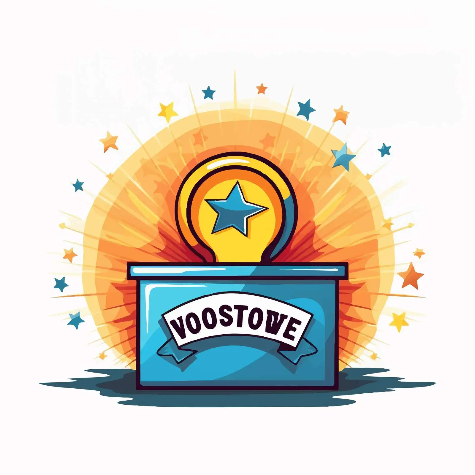 Vote Banner with Check Mark Design – free president image from Dotvec