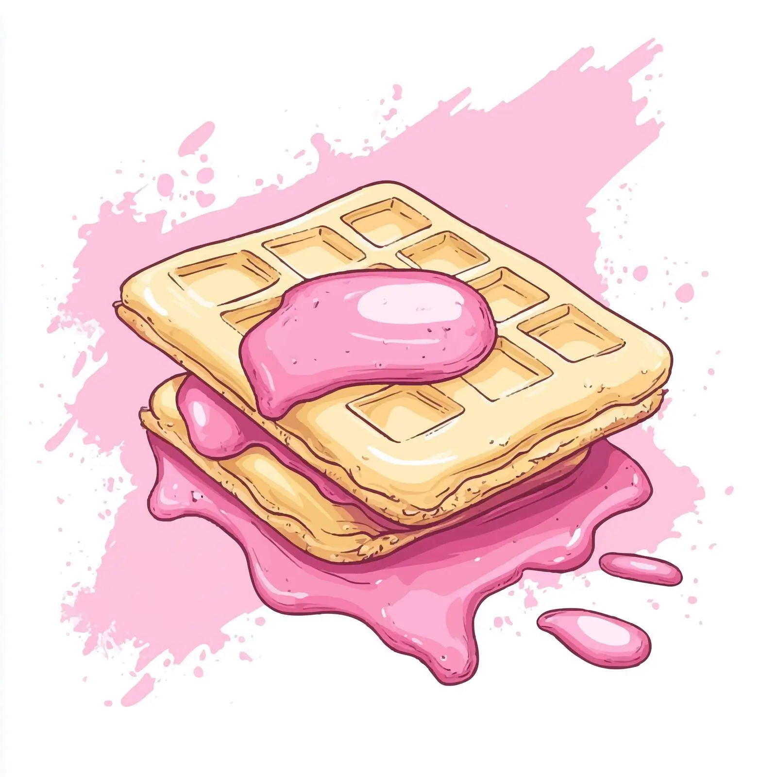 Hand-Drawn Wafer Sketch on White Background — free download from Dotvec