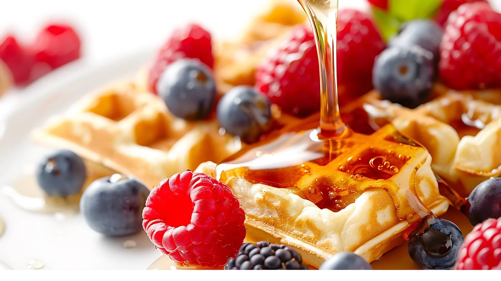 Sumptuous Waffles with Honey and Berries — free download from Dotvec