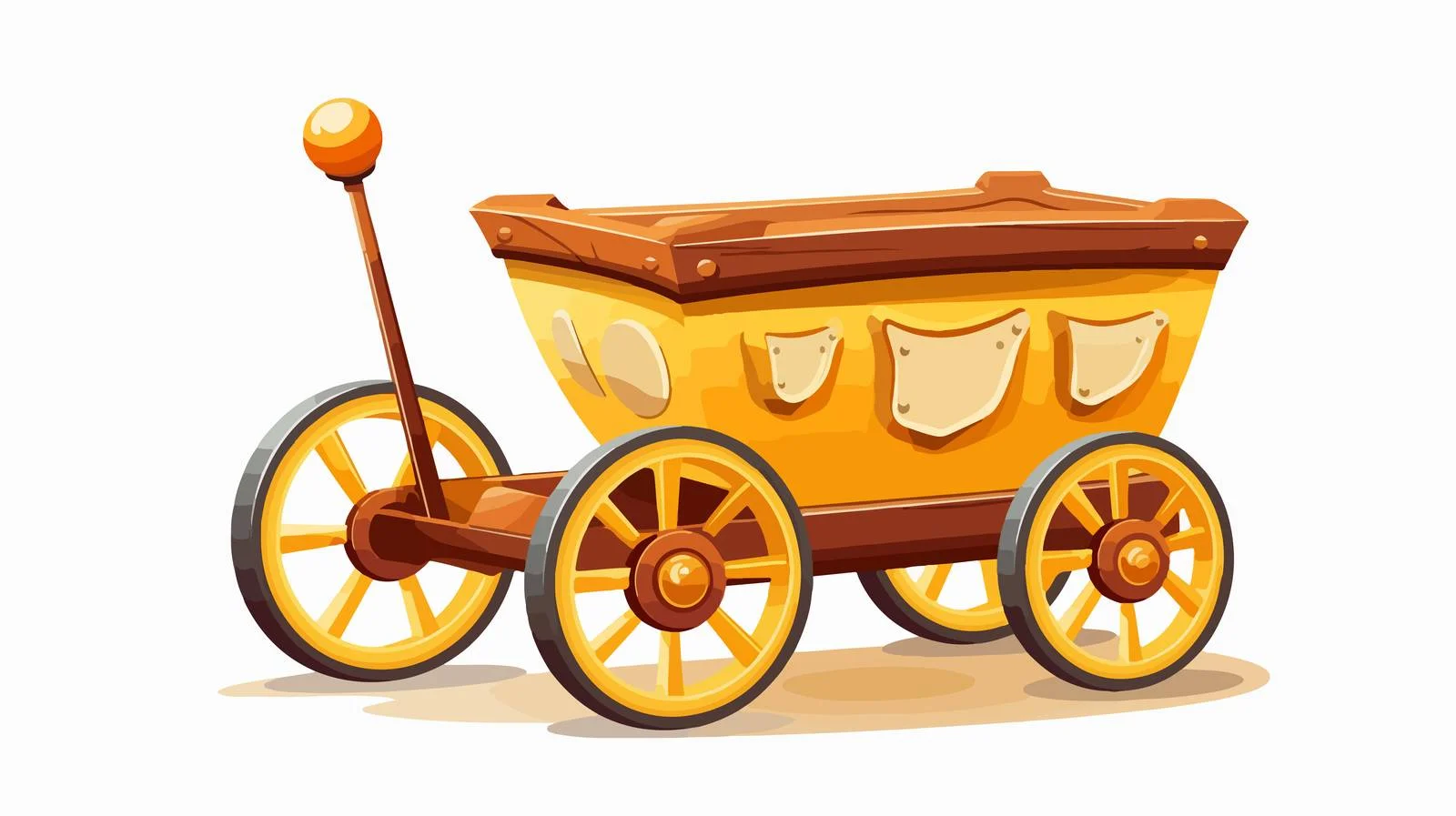 Premium Cartoon Wagon Toy — free download from Dotvec