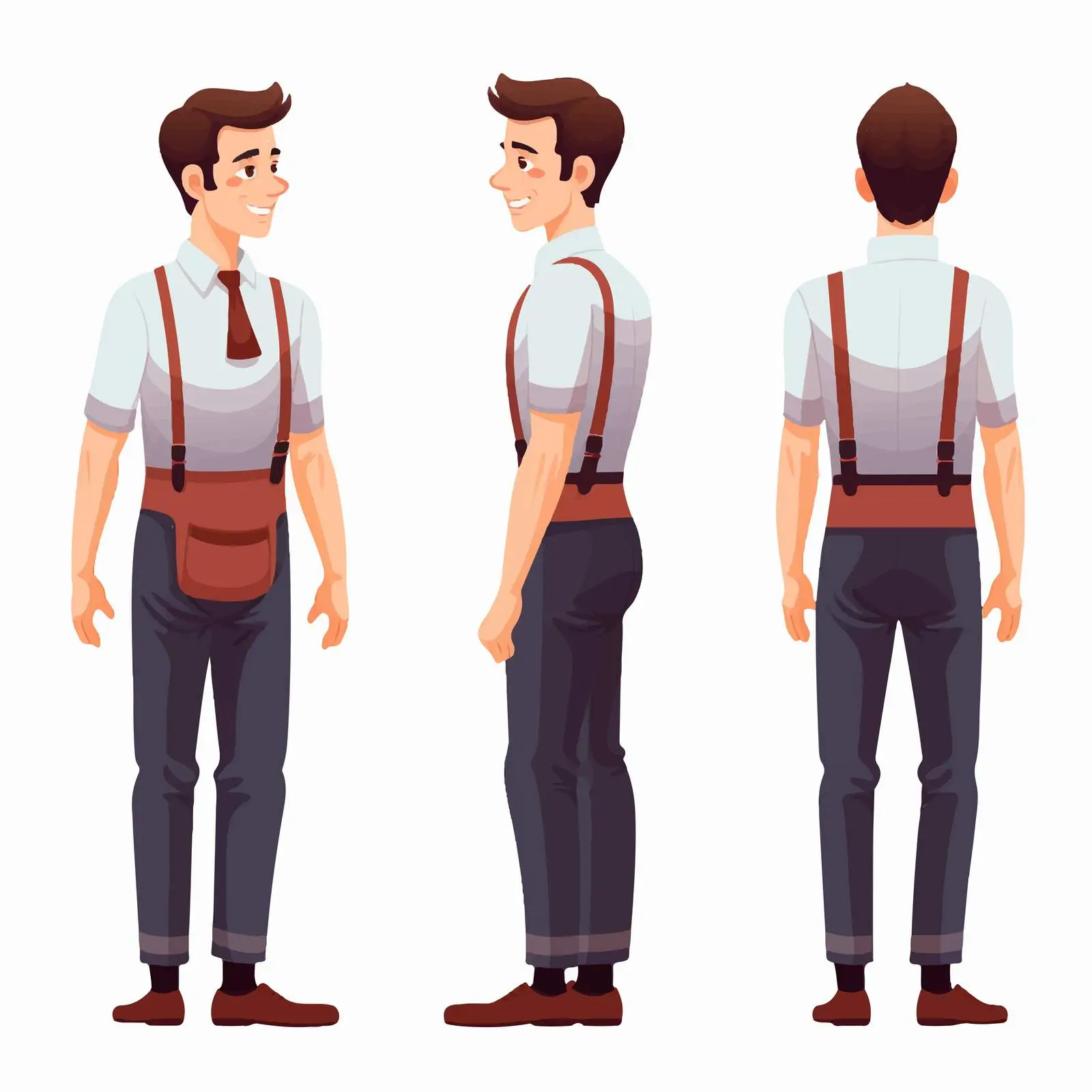Professional Waiter in Restaurant and Kitchen Setting — free download from Dotvec