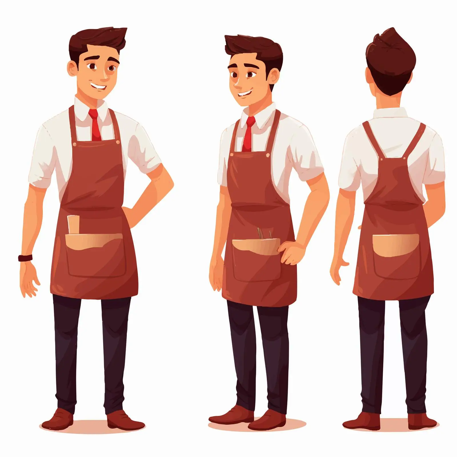 Professional Waiter in Restaurant Uniform – free restaurant worker image from Dotvec