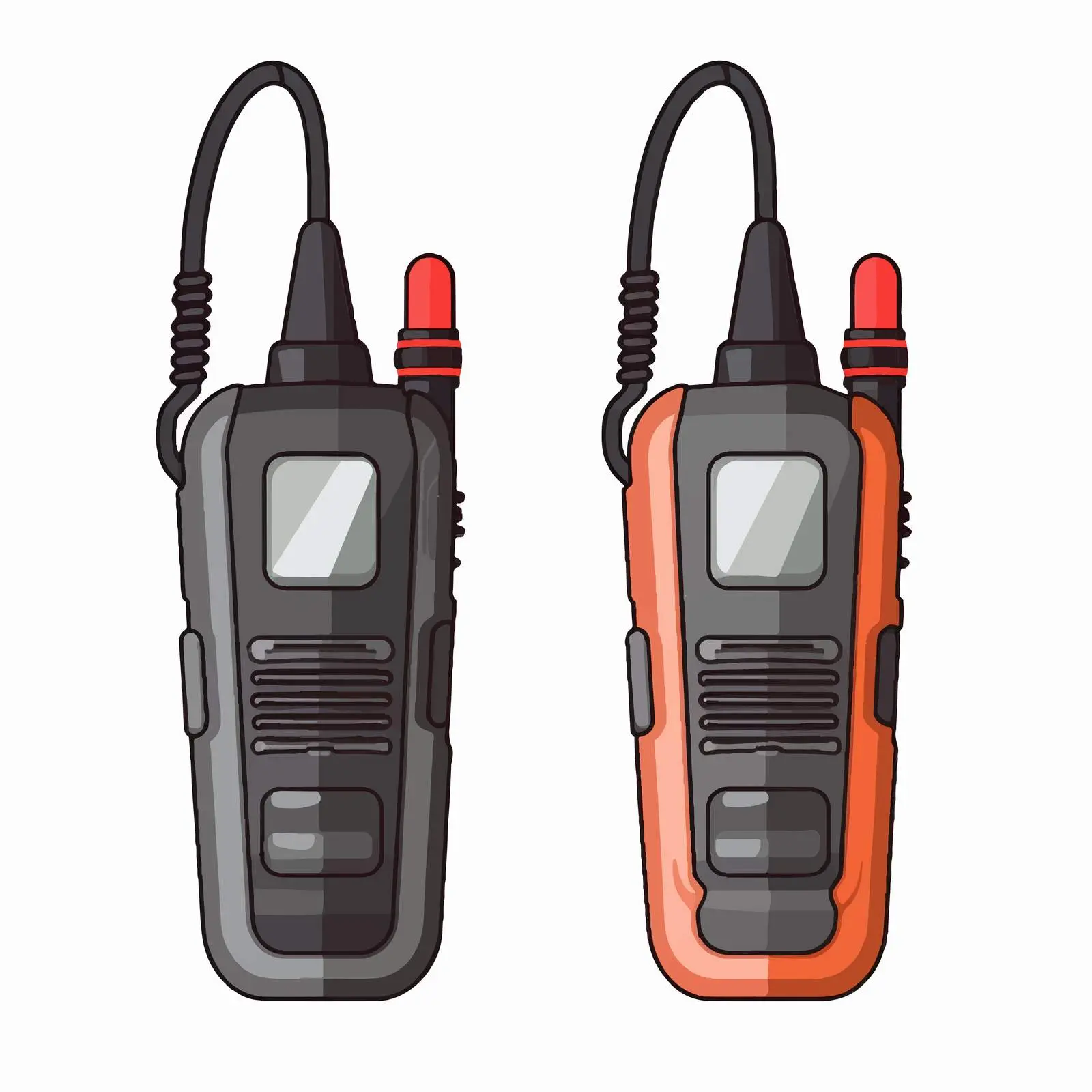 Line Art Walkie Talkie Vector Illustration — free download from Dotvec