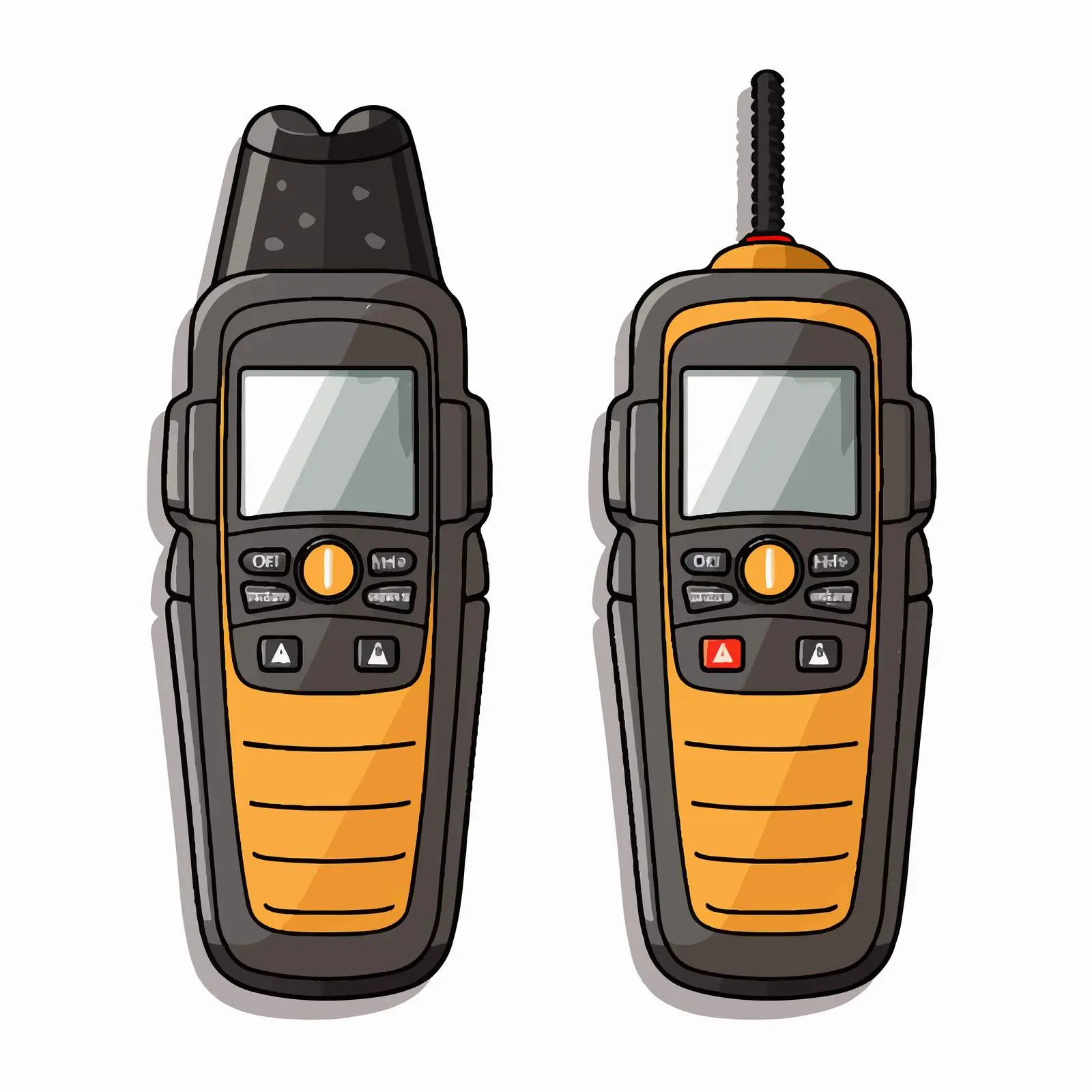 Vector Illustration of Walkie Talkie on White Background — free download from Dotvec