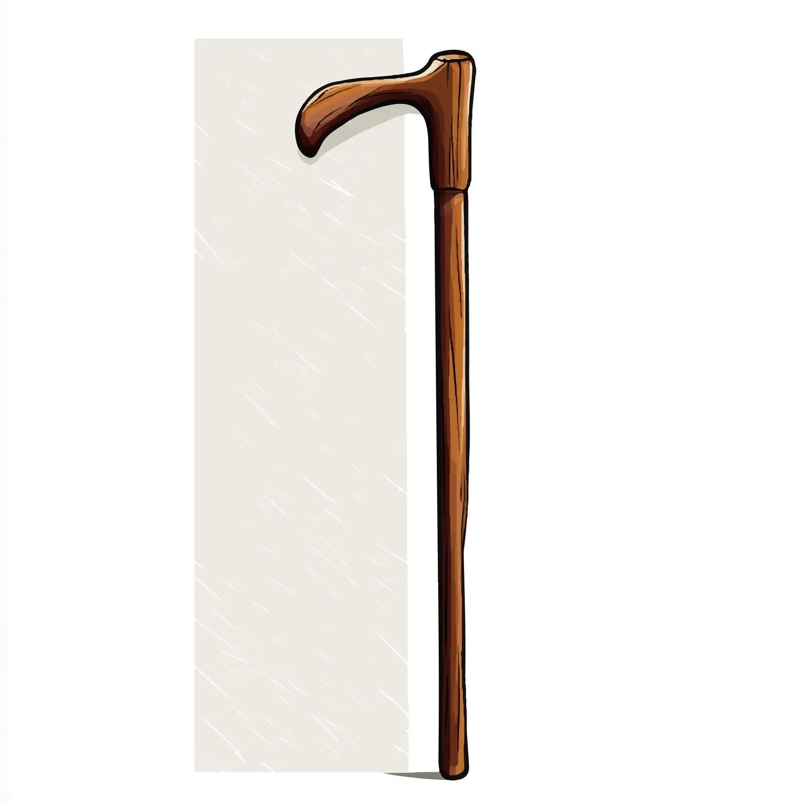 Flat Vector Illustration of Walking Stick — free download from Dotvec