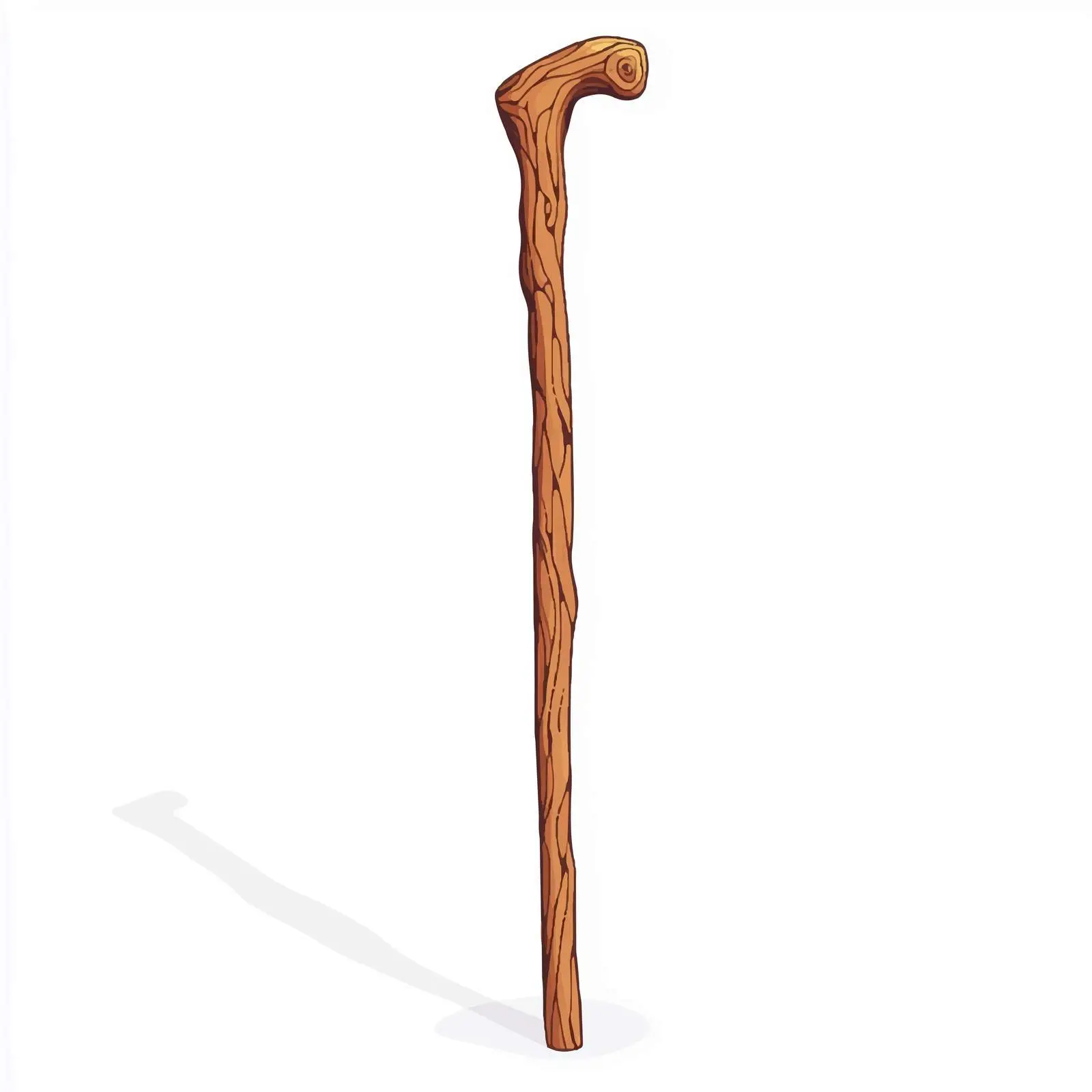 Flat Vector Illustration of Walking Stick — free download from Dotvec
