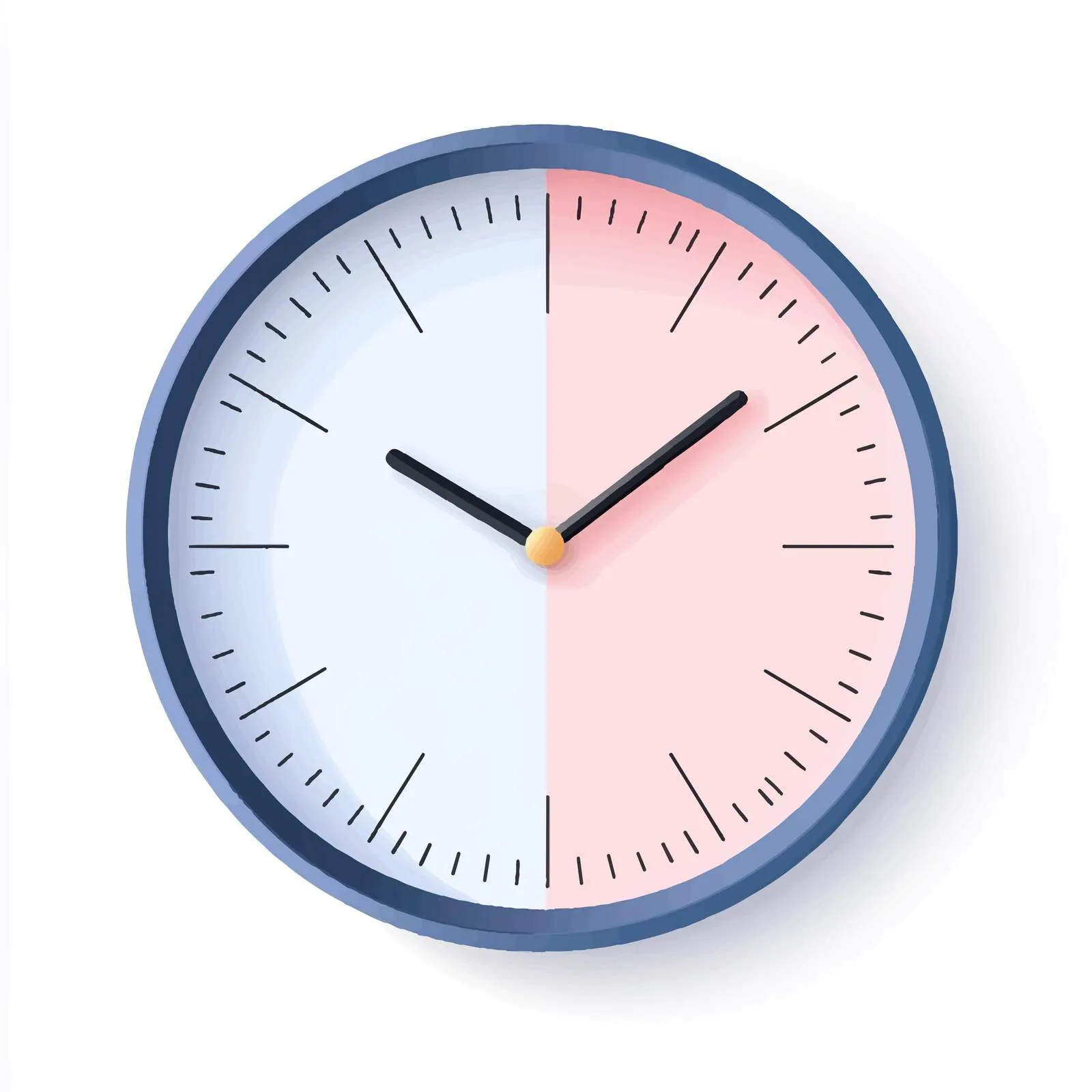 Contemporary Wall Clock Vector Illustration — free download from Dotvec