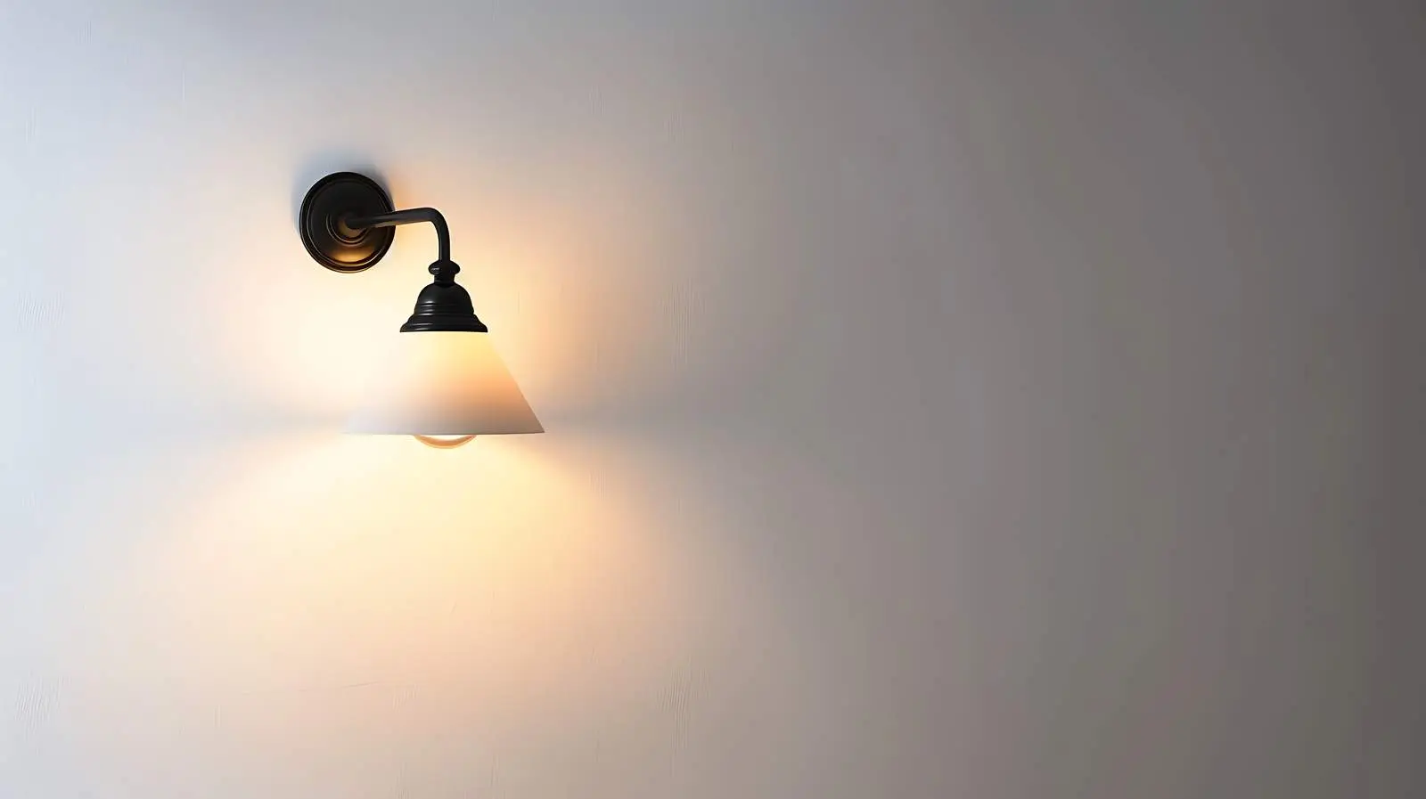 Elegant Wall Light Lamp on White Background – free illumination image from Dotvec