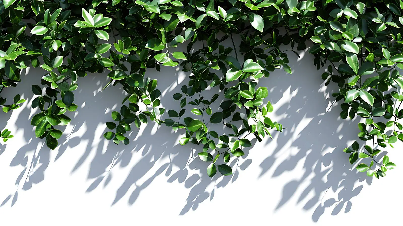 Sunlit Green Leaves with Shadow Patterns — free download from Dotvec