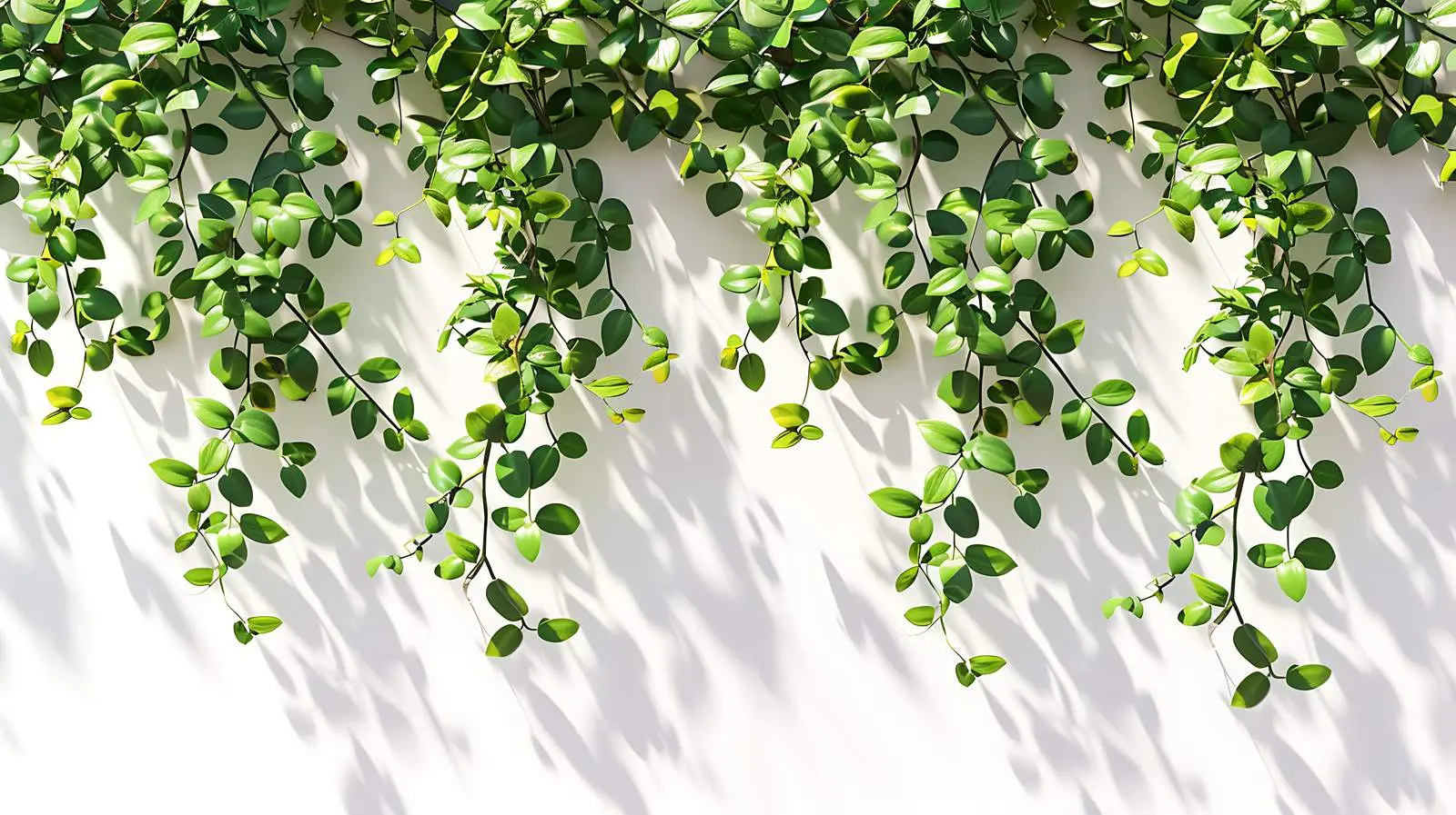 Lush Green Leaves with Sunlight Shadows — free download from Dotvec