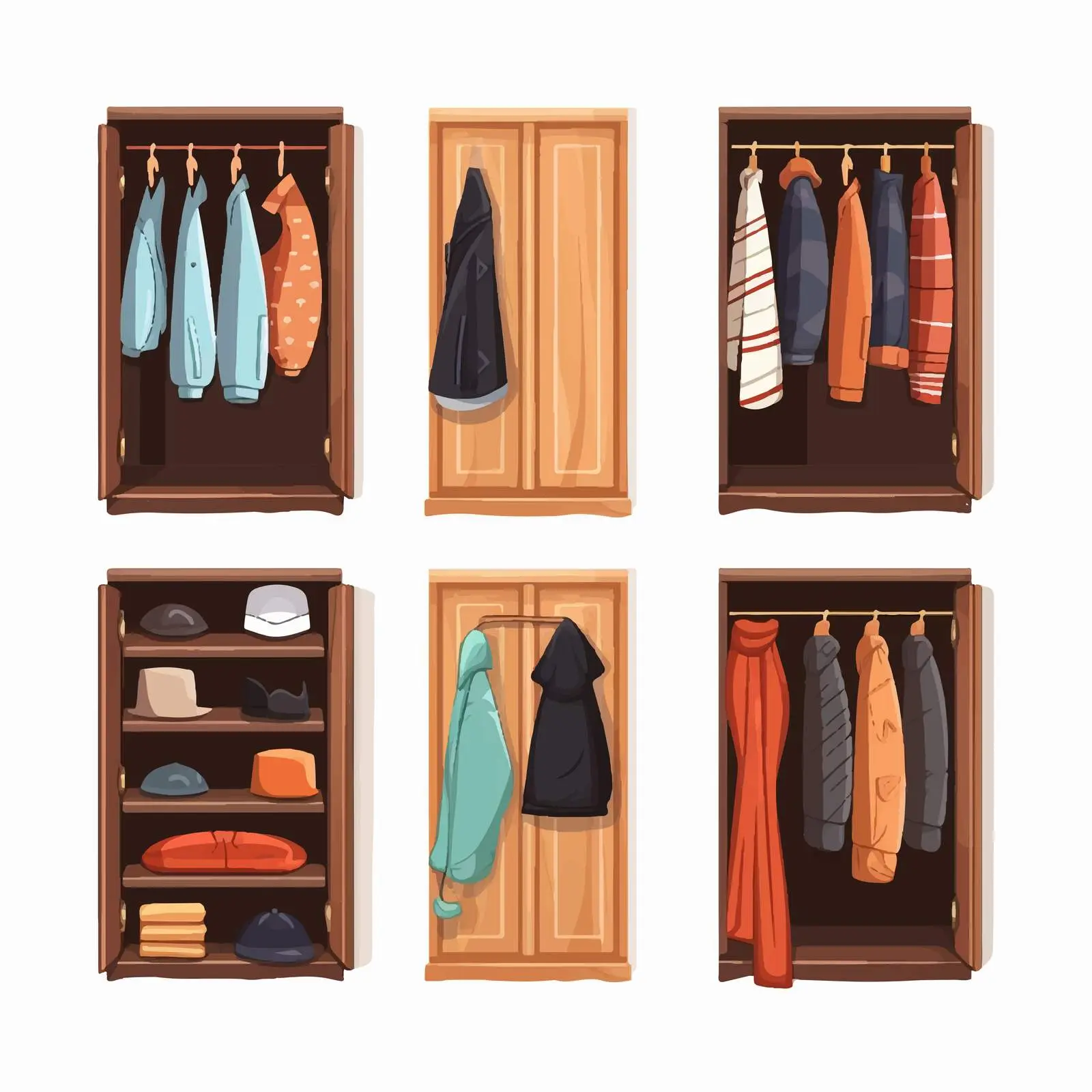 Isolated Wardrobe Vector Illustration on White Background — free download from Dotvec